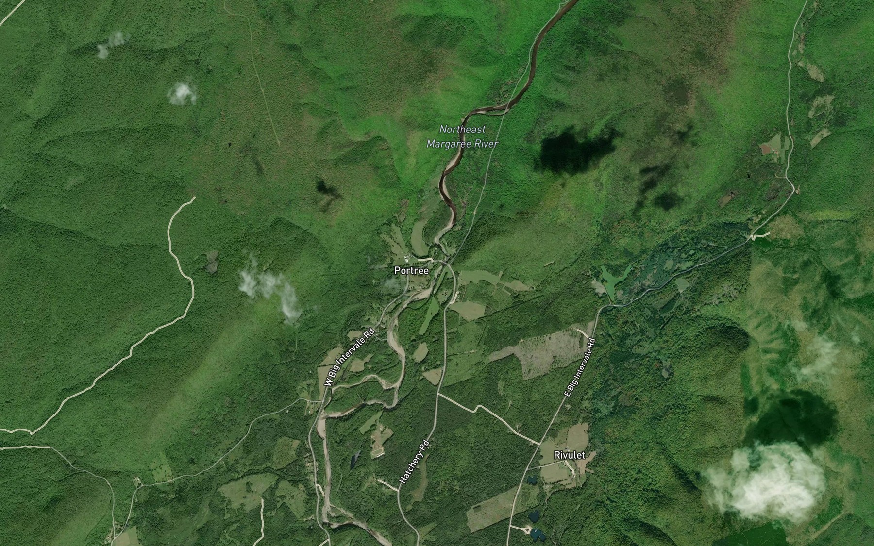 Satellite map of the Portree Bridge Pool