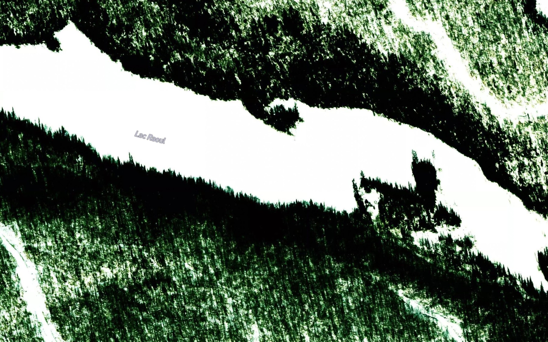 Satellite map of the Lac Raoul