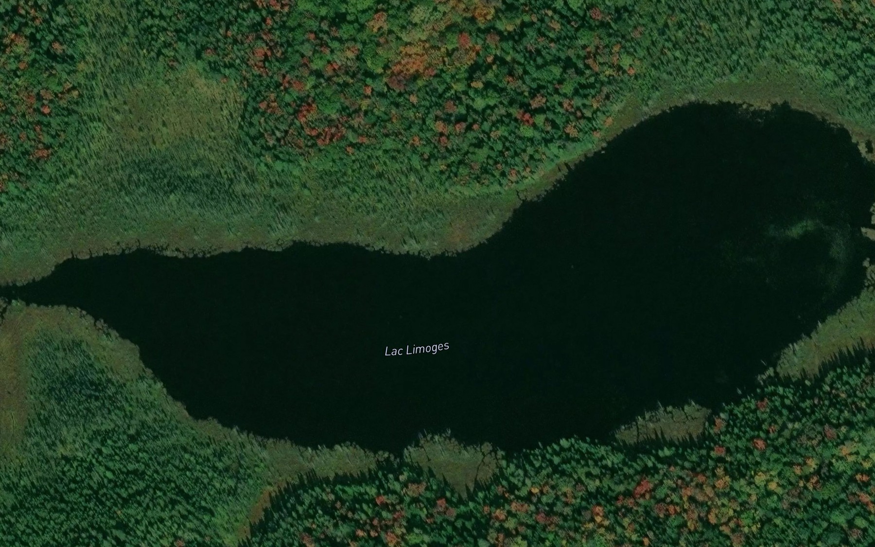 Satellite map of the Lac Limoges