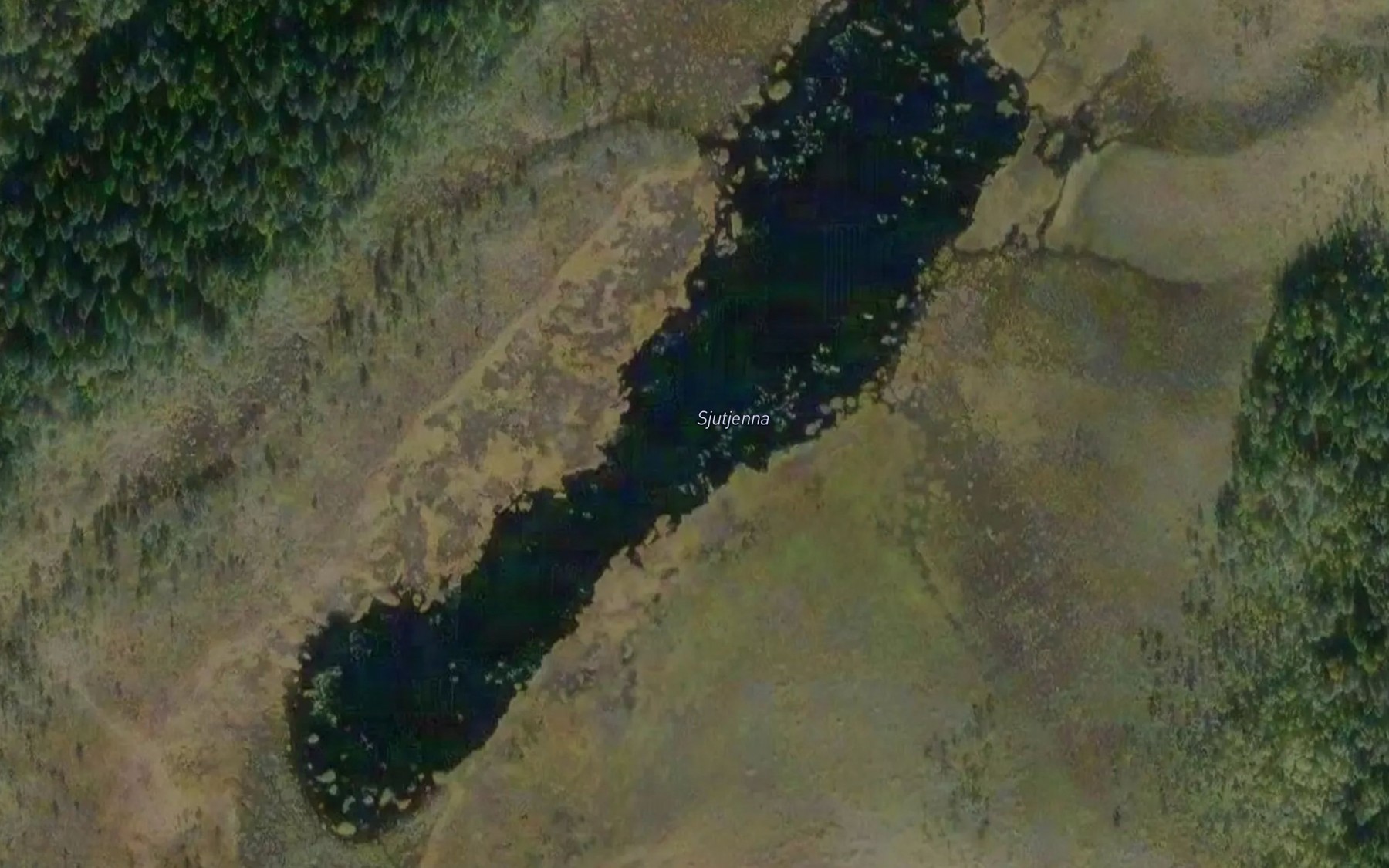 Satellite map of the Langtjernet