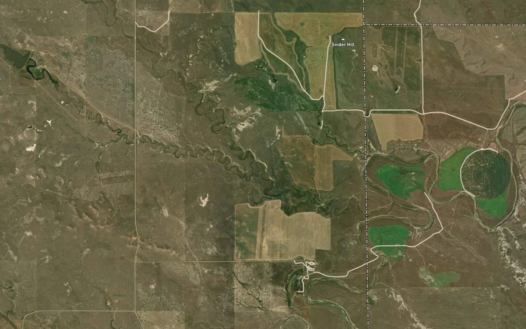 Satellite map of the North Fork Coal Bank Creek