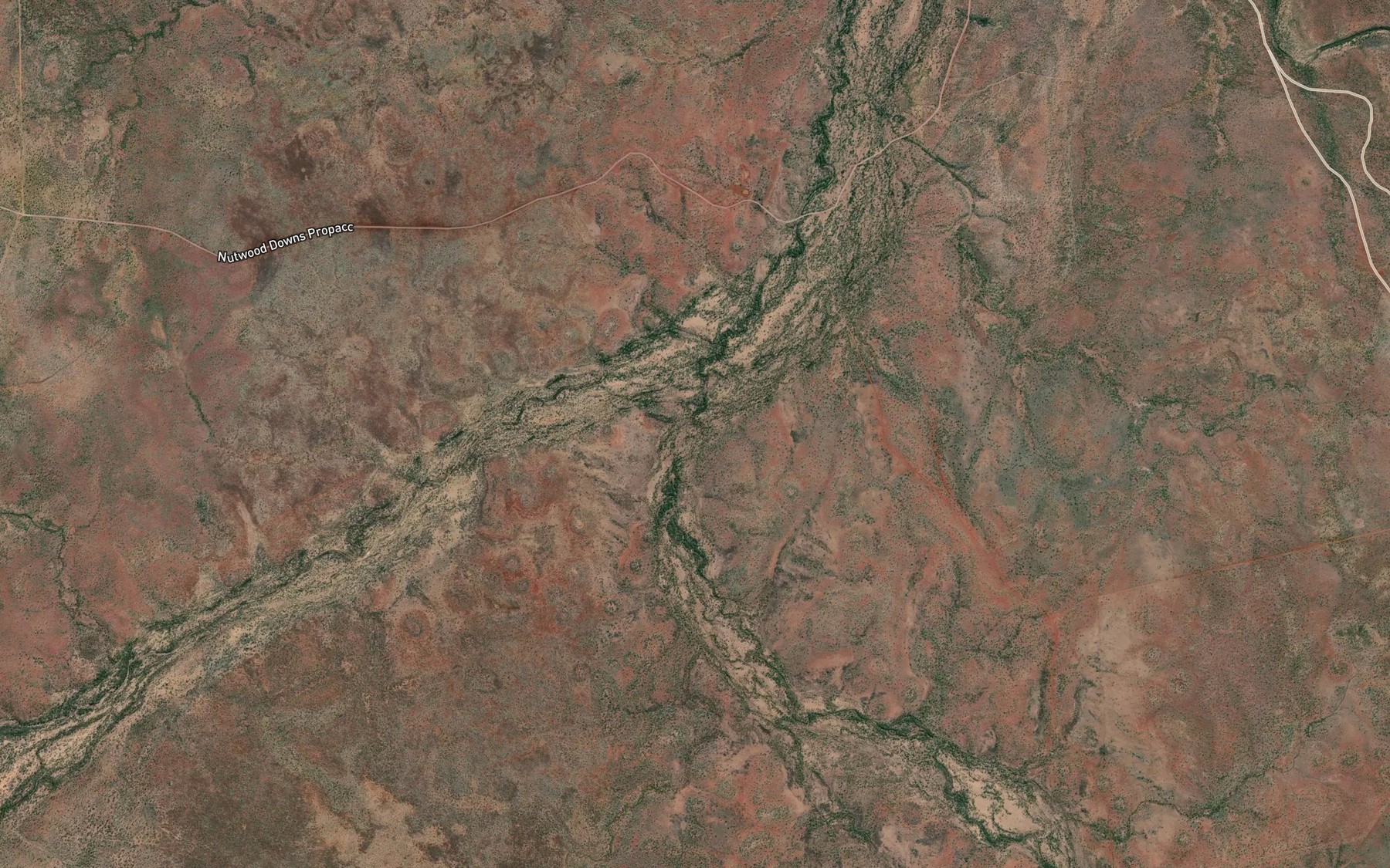 Satellite map of the Anderson Creek