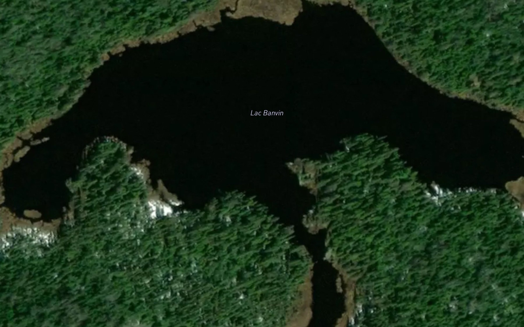 Satellite map of the Lac Banvin