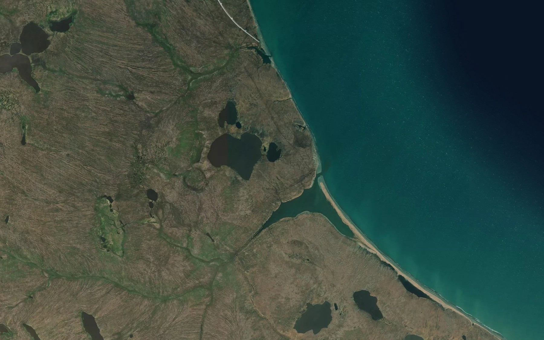 Satellite map of the Ikoygak Creek