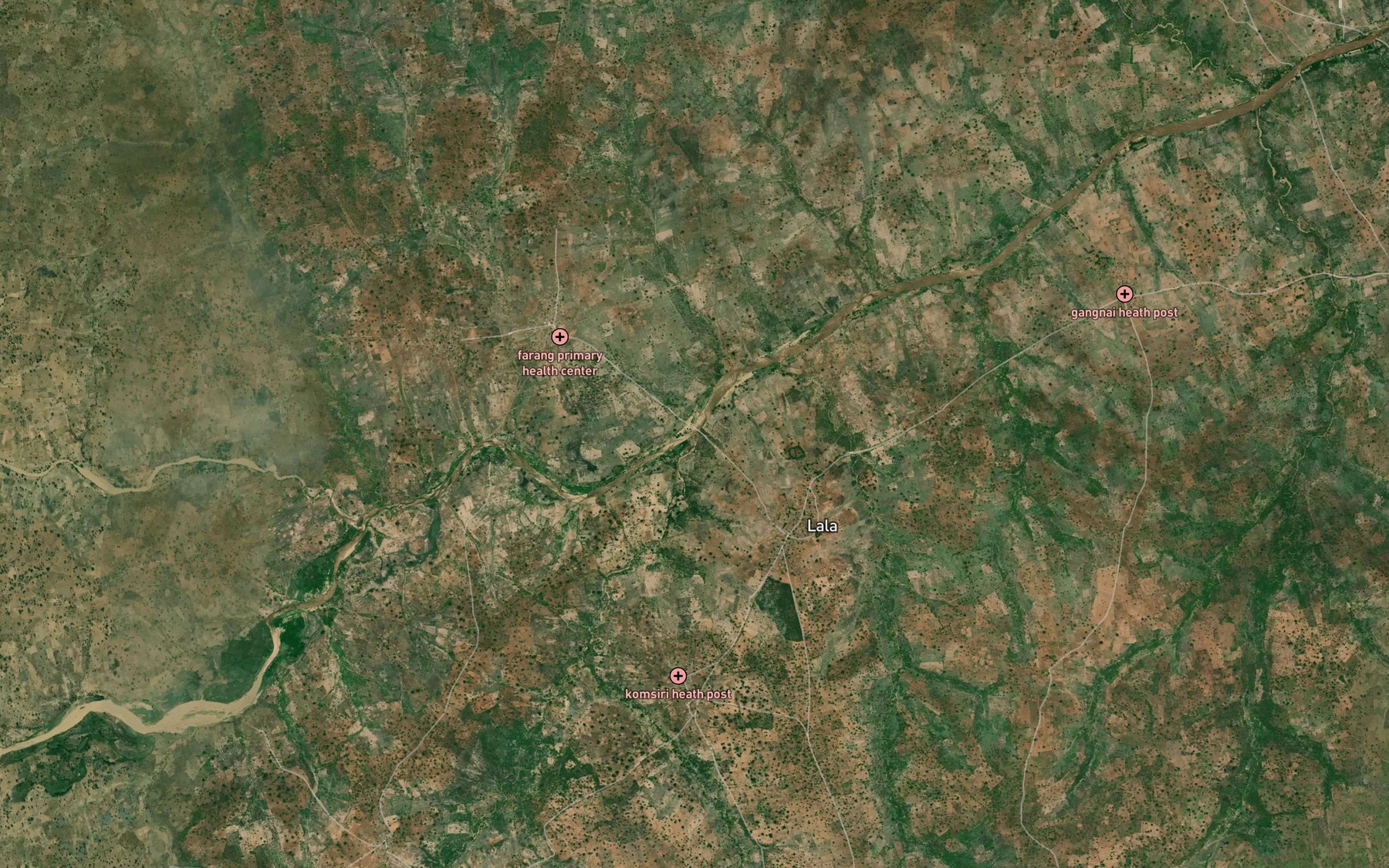 Satellite map of the Ganglami