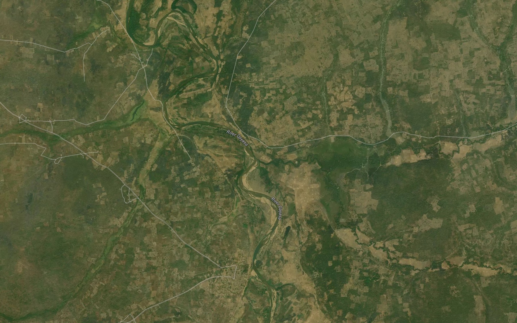 Satellite map of the River Baka