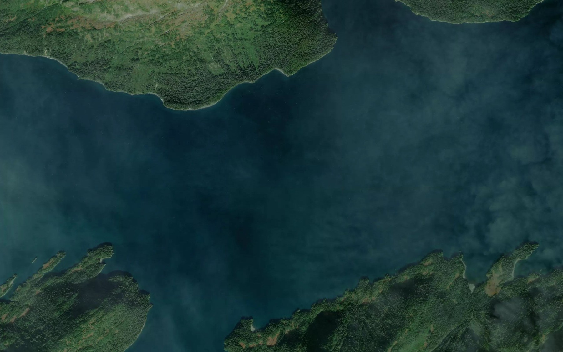 Satellite map of the Passage Canal