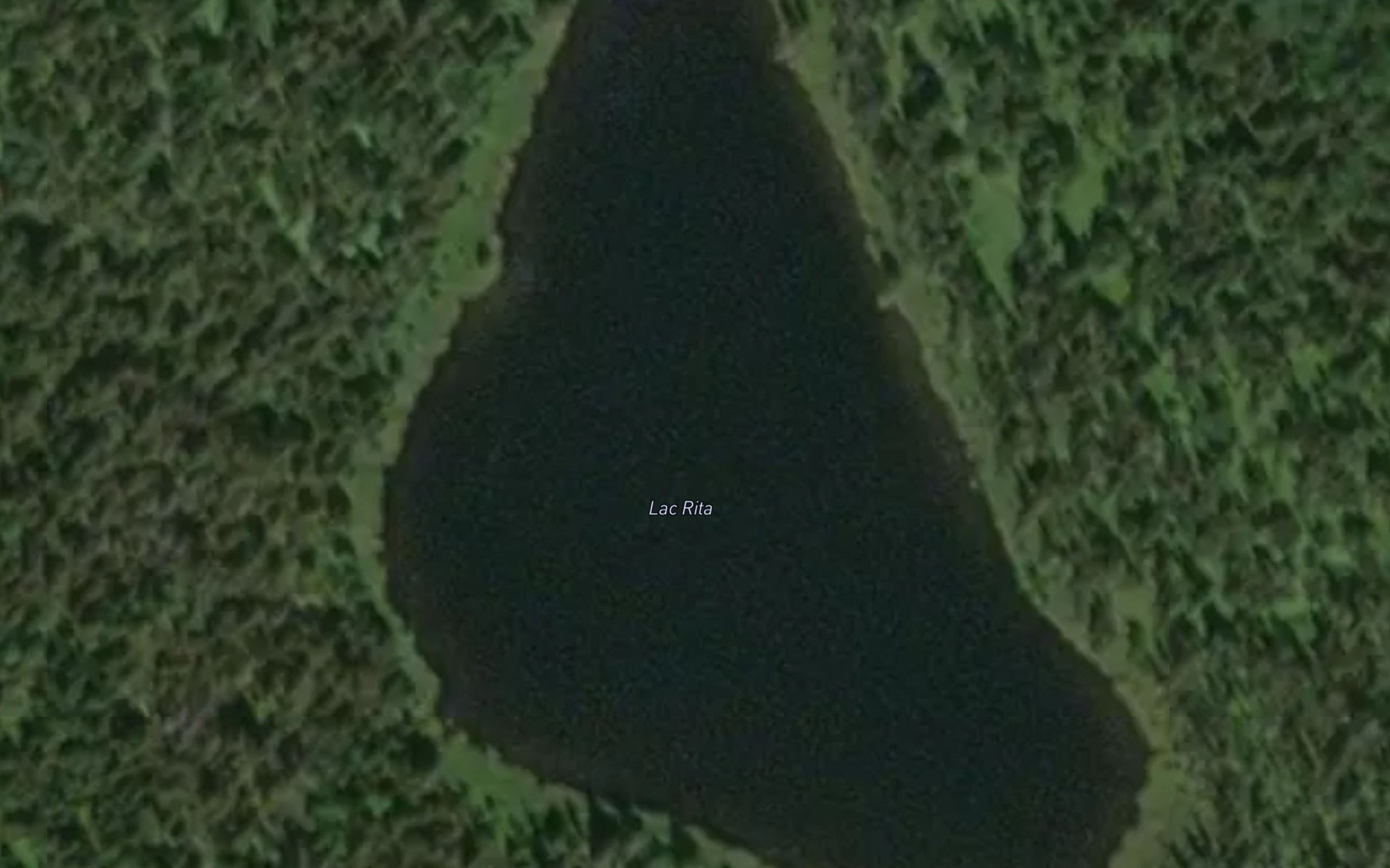 Satellite map of the Lac Rita
