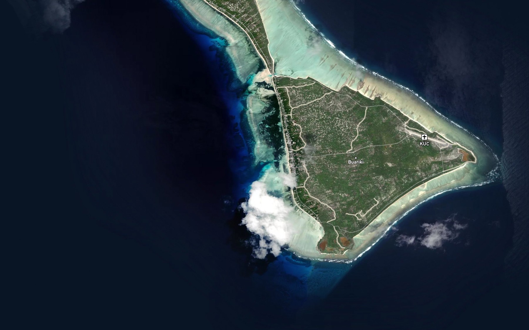 Satellite map of the Boat Channel