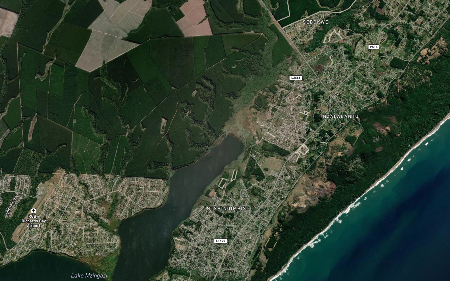 Satellite map of the Mdibi