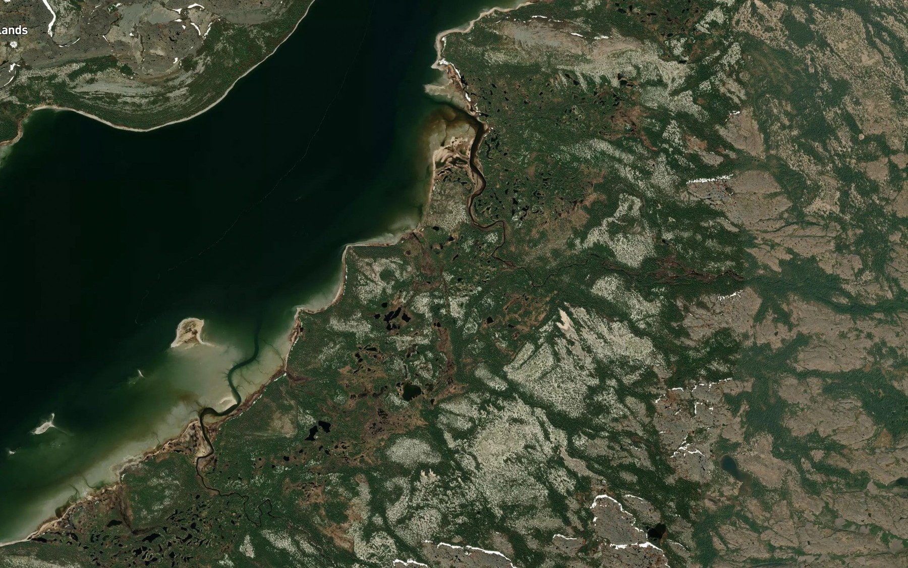 Satellite map of the Riviere Anaskutach