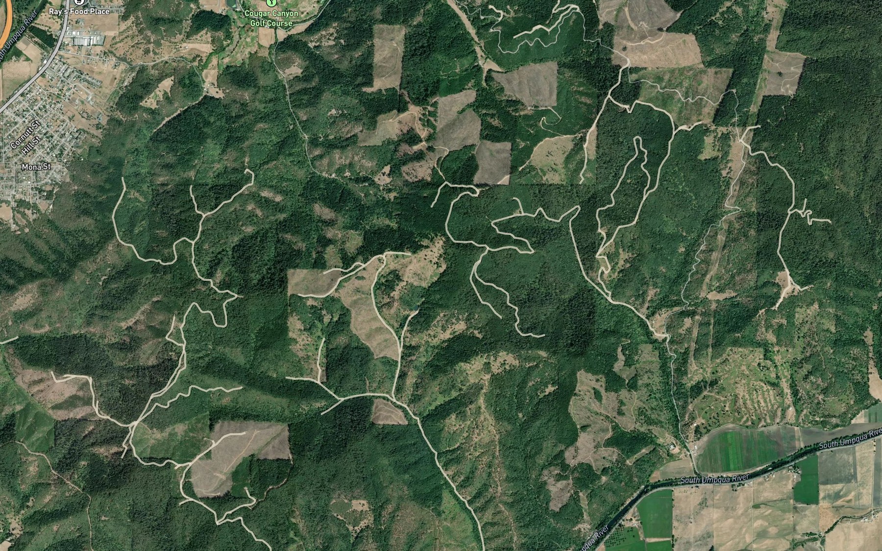 Satellite map of the Willow Spring