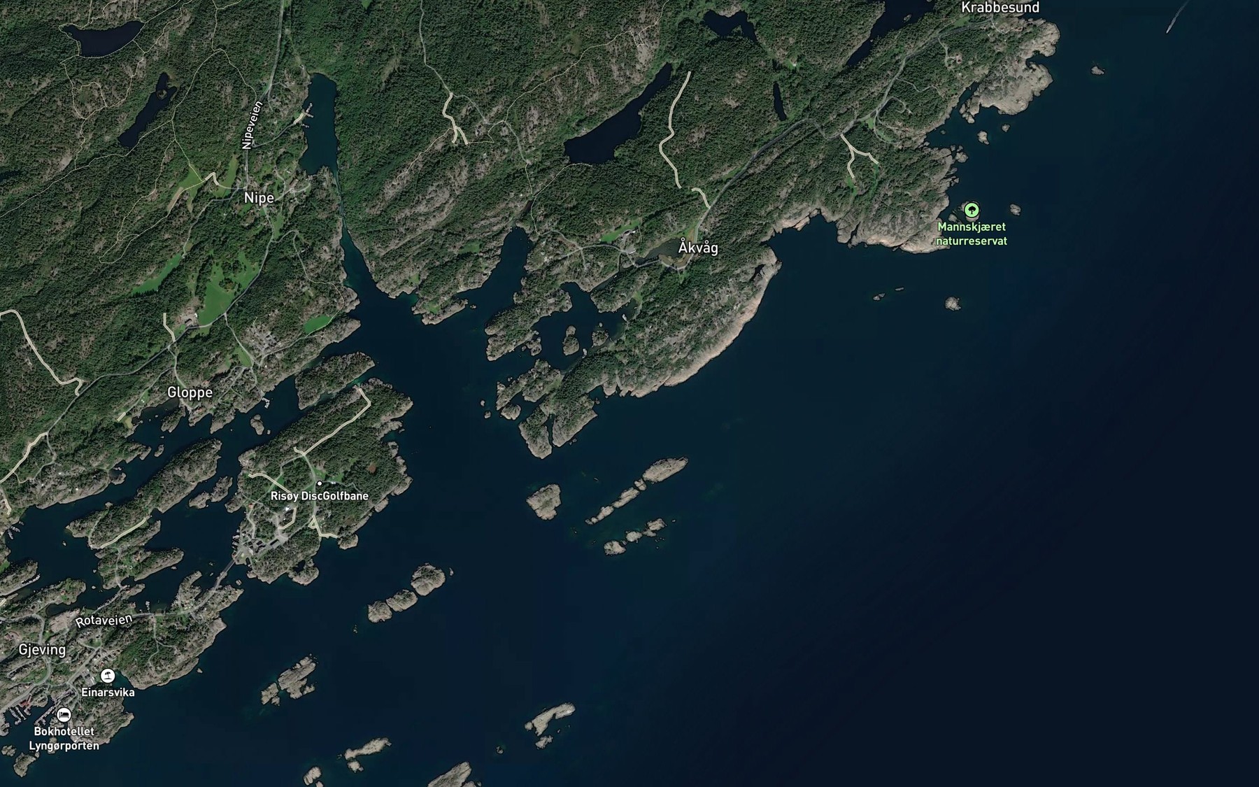 Satellite map of the Smorholla