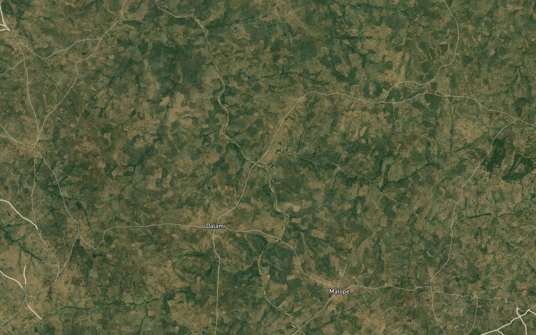 Satellite map of the Mayo Tapare