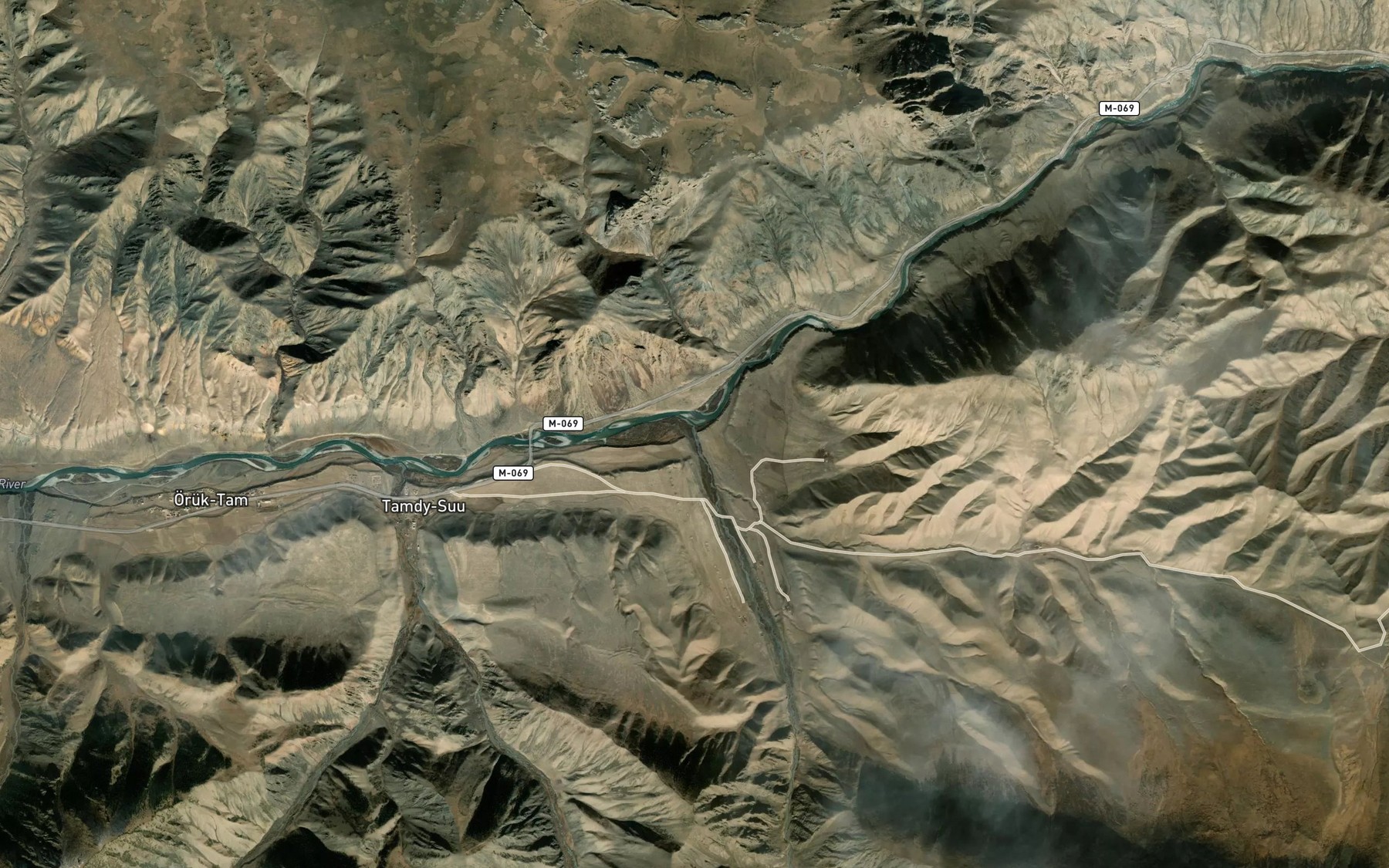 Satellite map of the Kashkasu