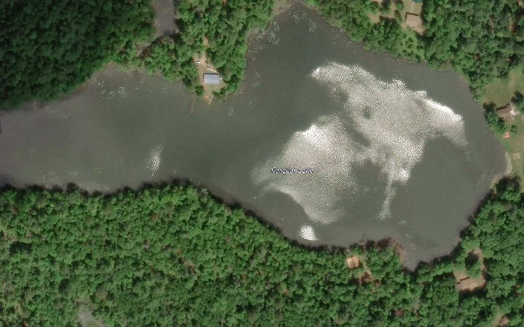 Satellite map of the Farquar Lake