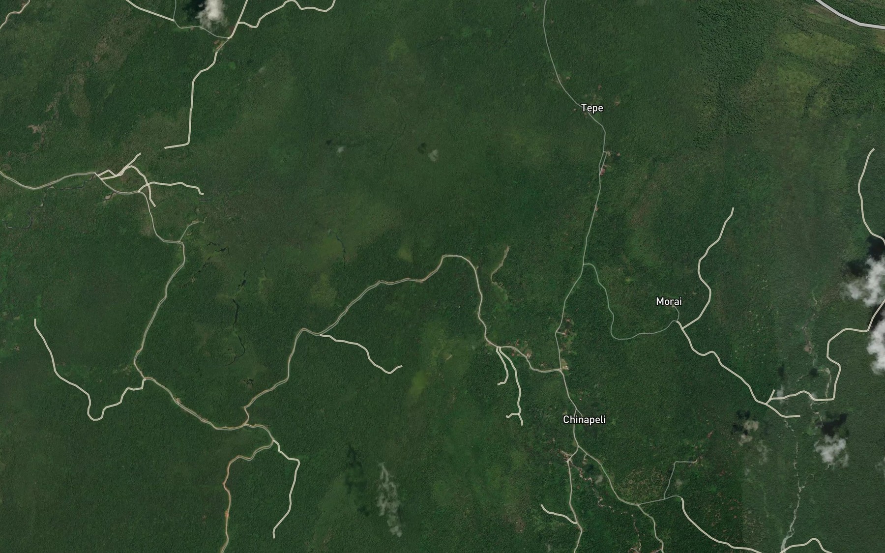 Satellite map of the Wulo Creek