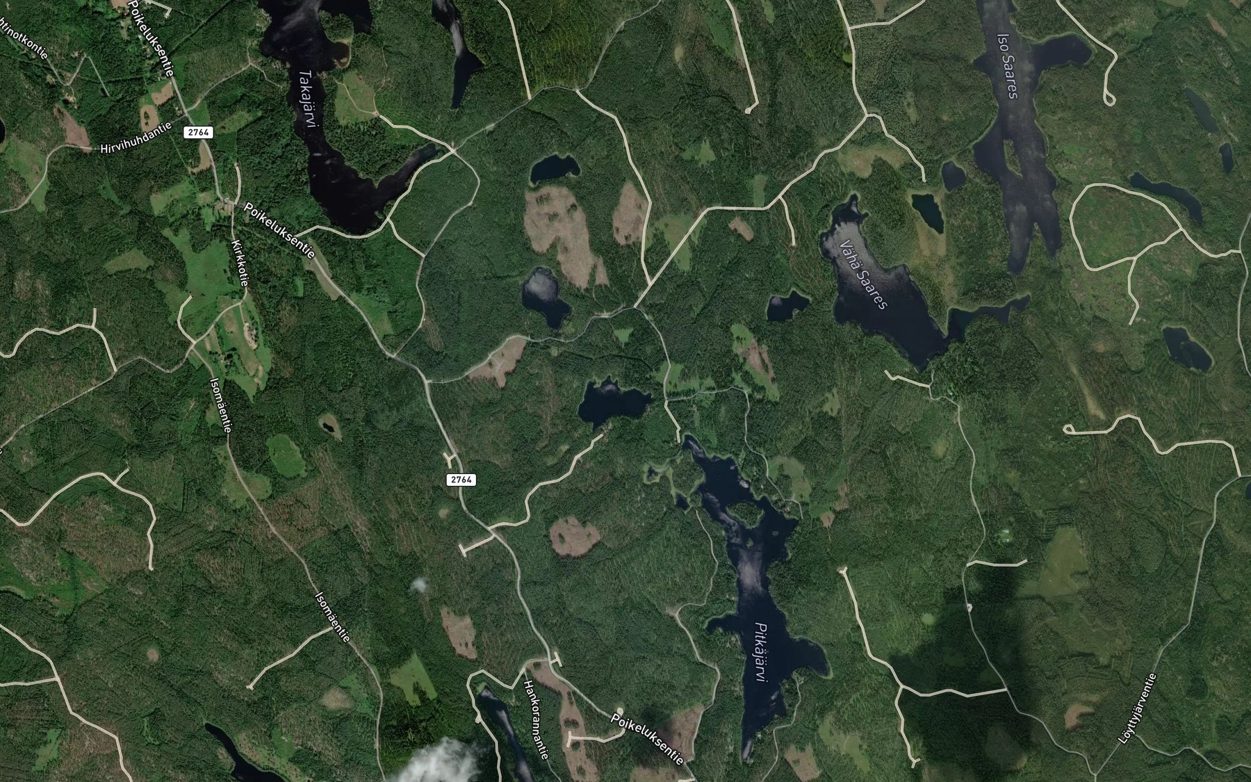 Satellite map of the Keskinenoja