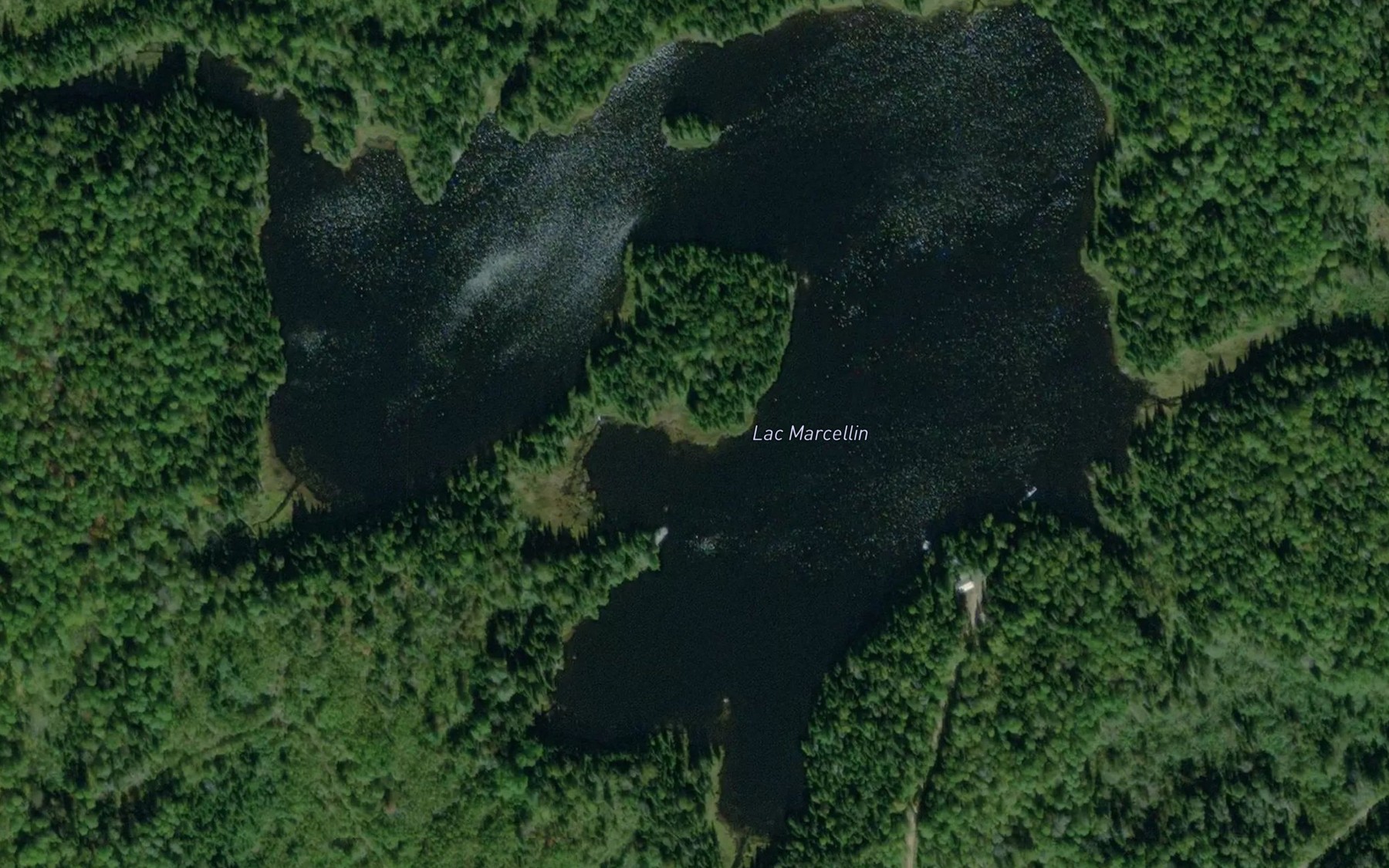 Satellite map of the Lac Marcellin