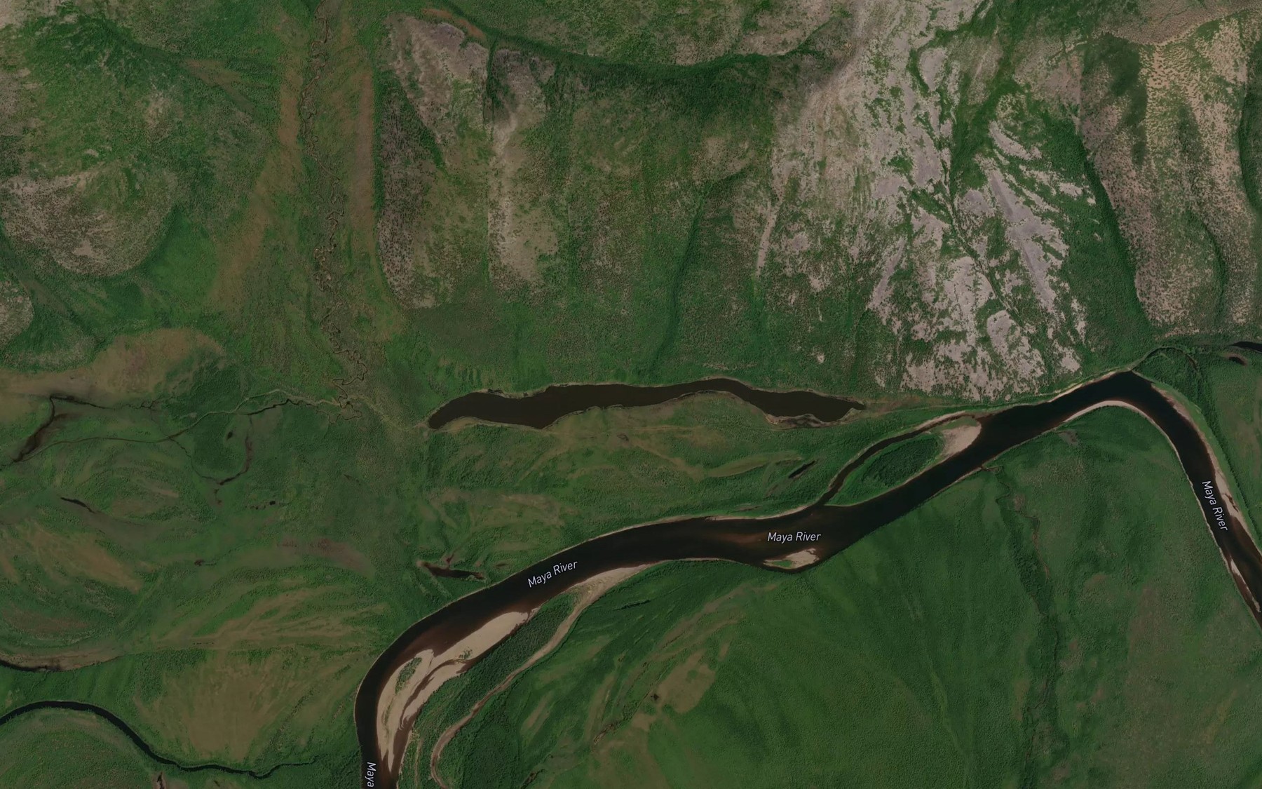 Satellite map of the Ozero Predgornoye