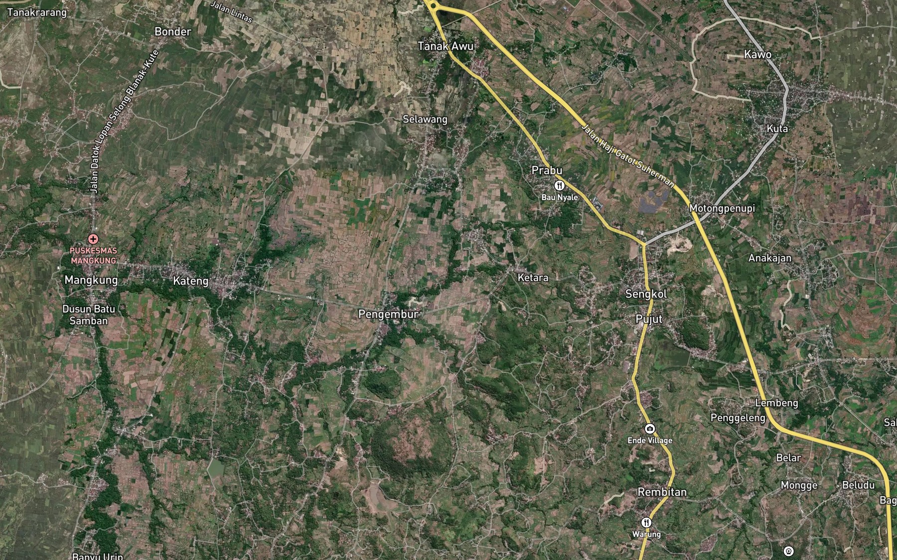 Satellite map of the Eat Nusa