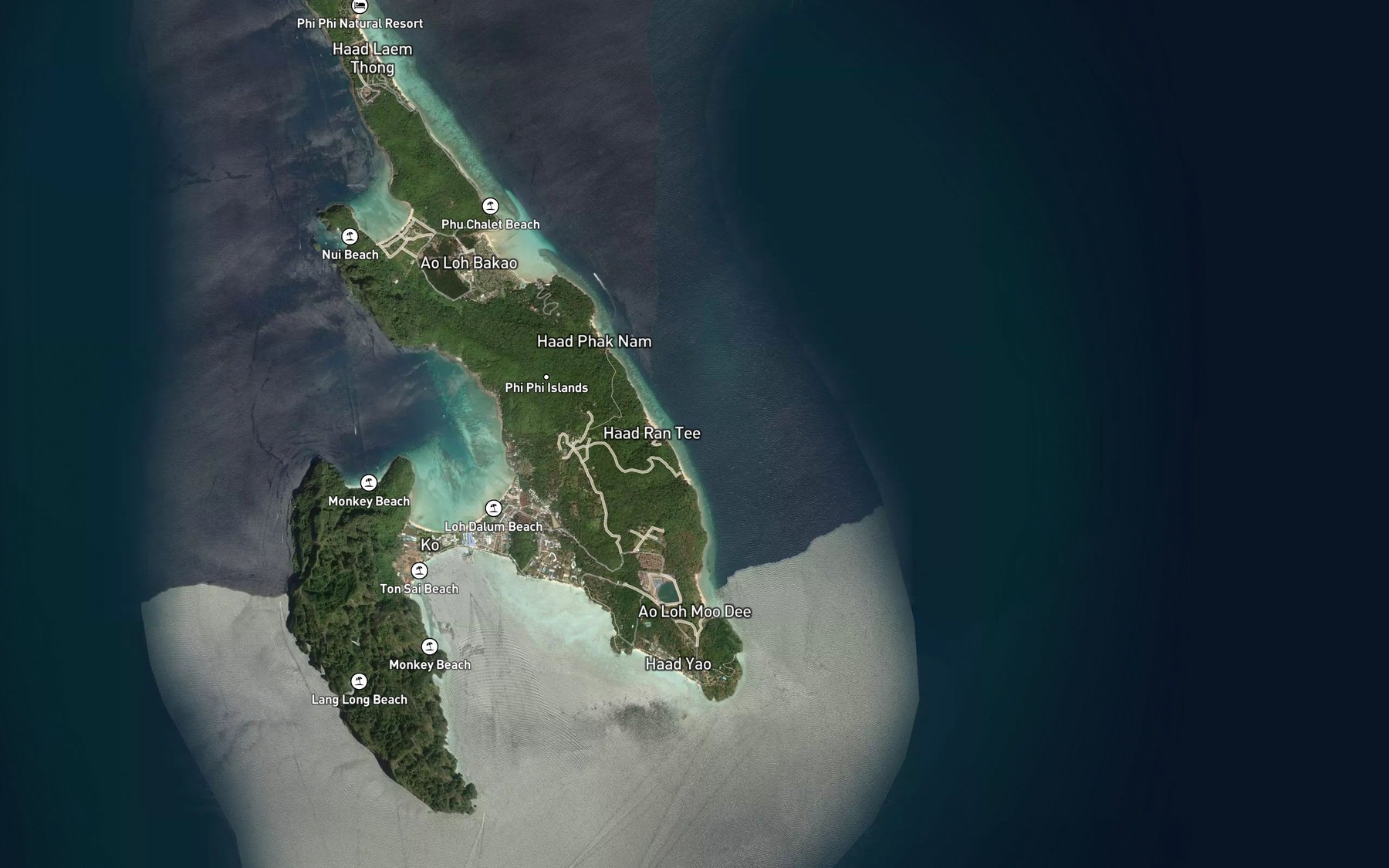 Satellite map of the Ao Ran Ti