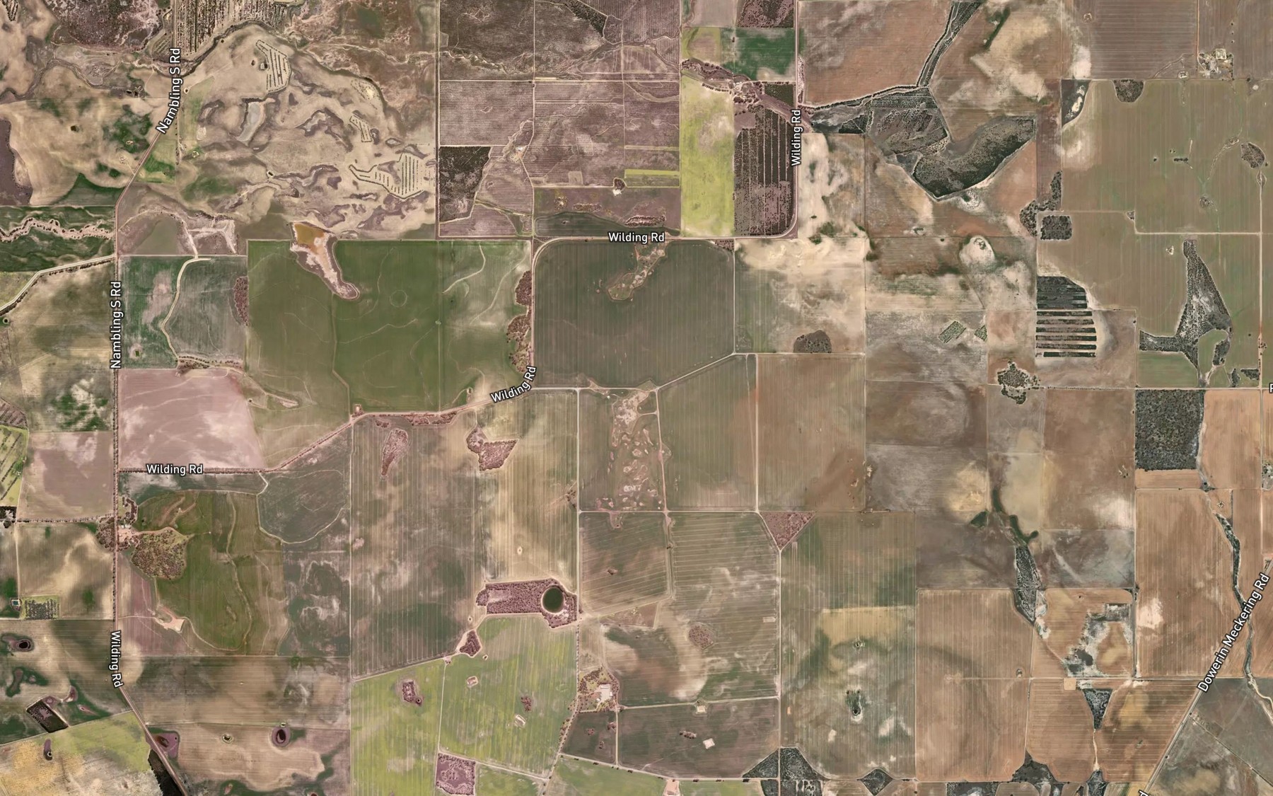 Satellite map of the Badgeting Spring