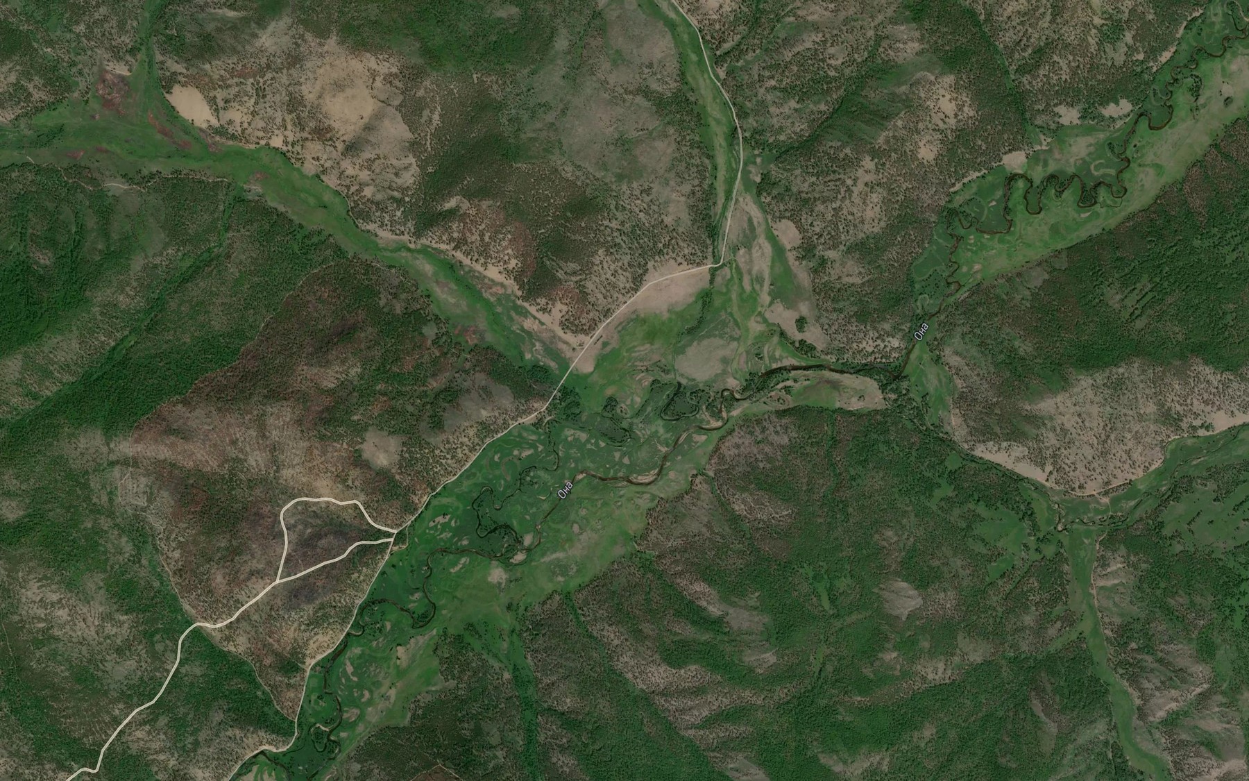 Satellite map of the Il'yer