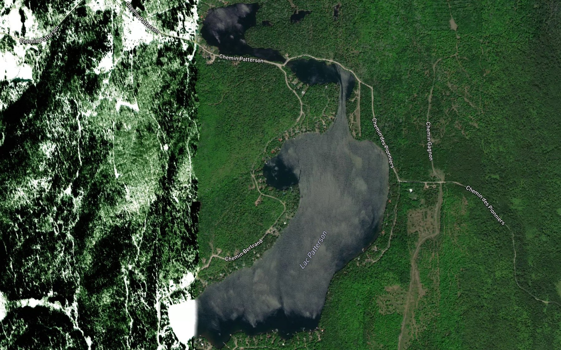Satellite map of the Lac Patterson
