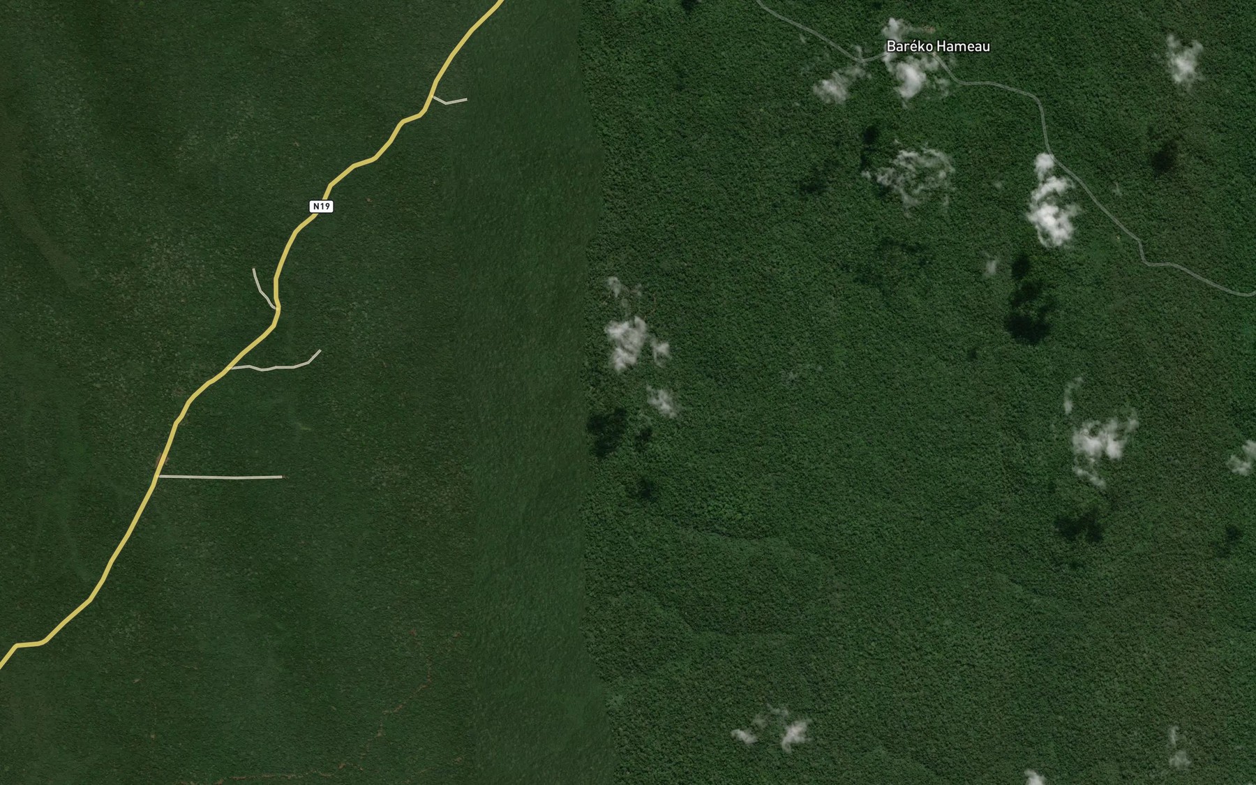 Satellite map of the Baleko