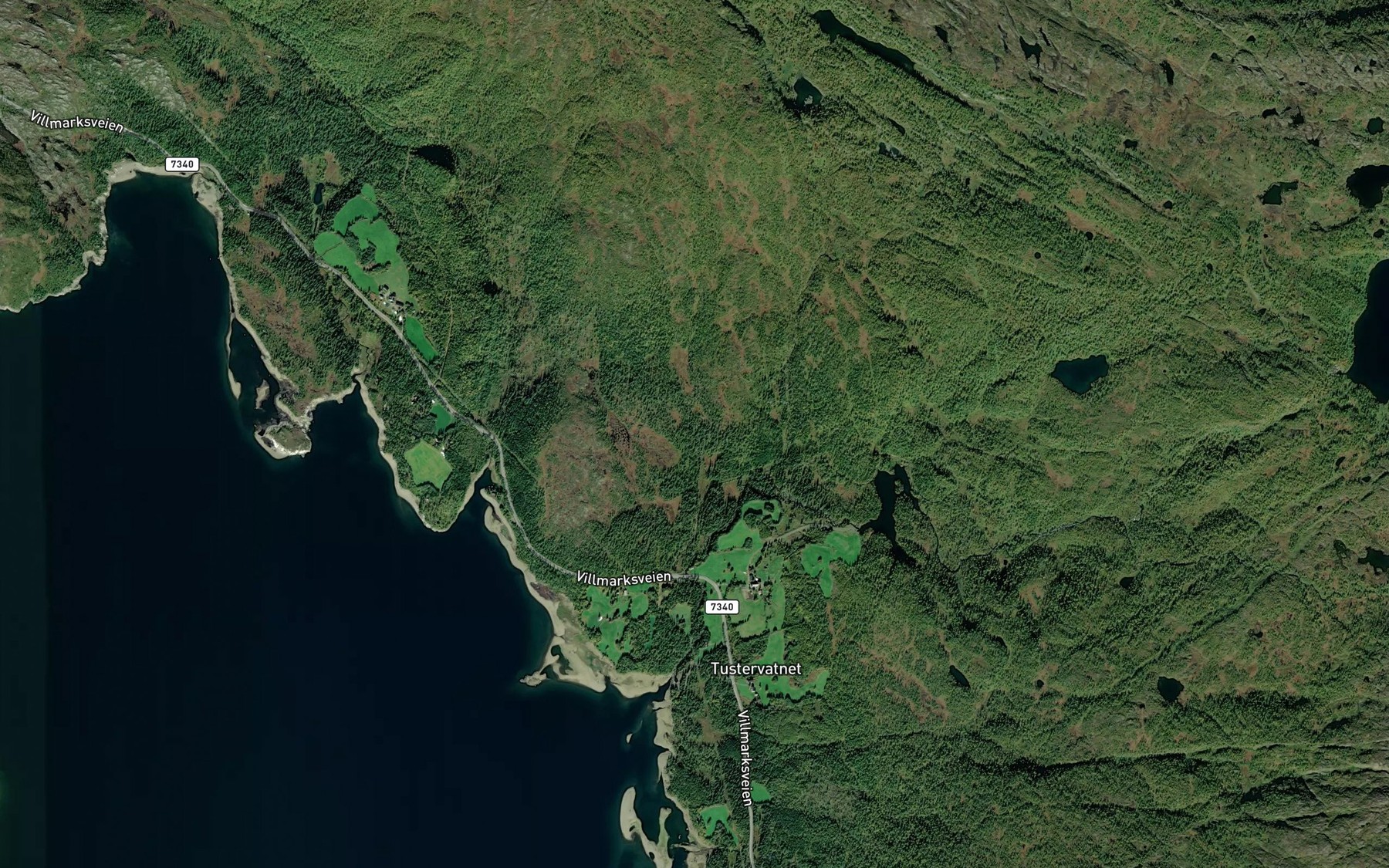 Satellite map of the Bekkedalsbekken