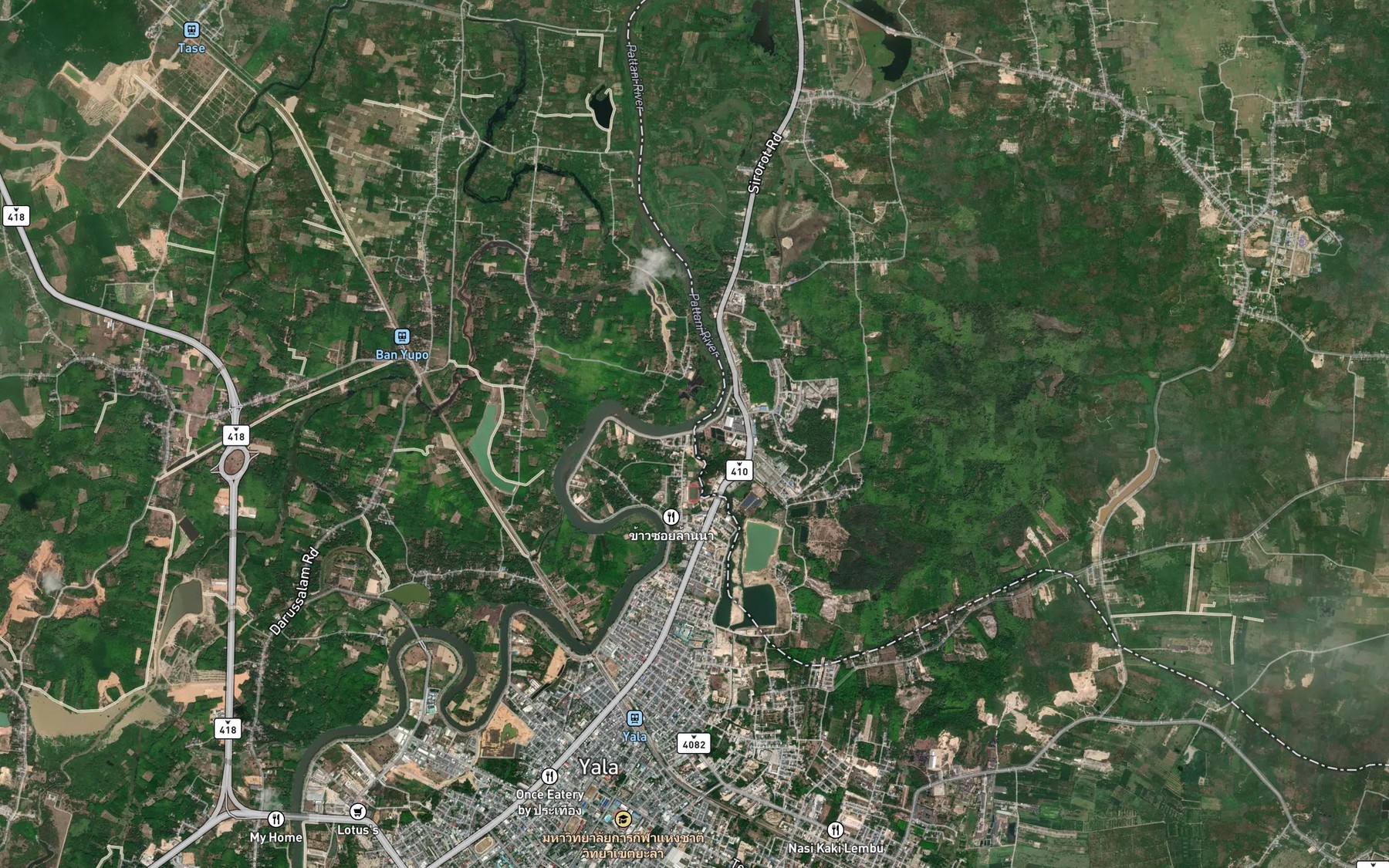 Satellite map of the Khlong Bae Ka Baeng