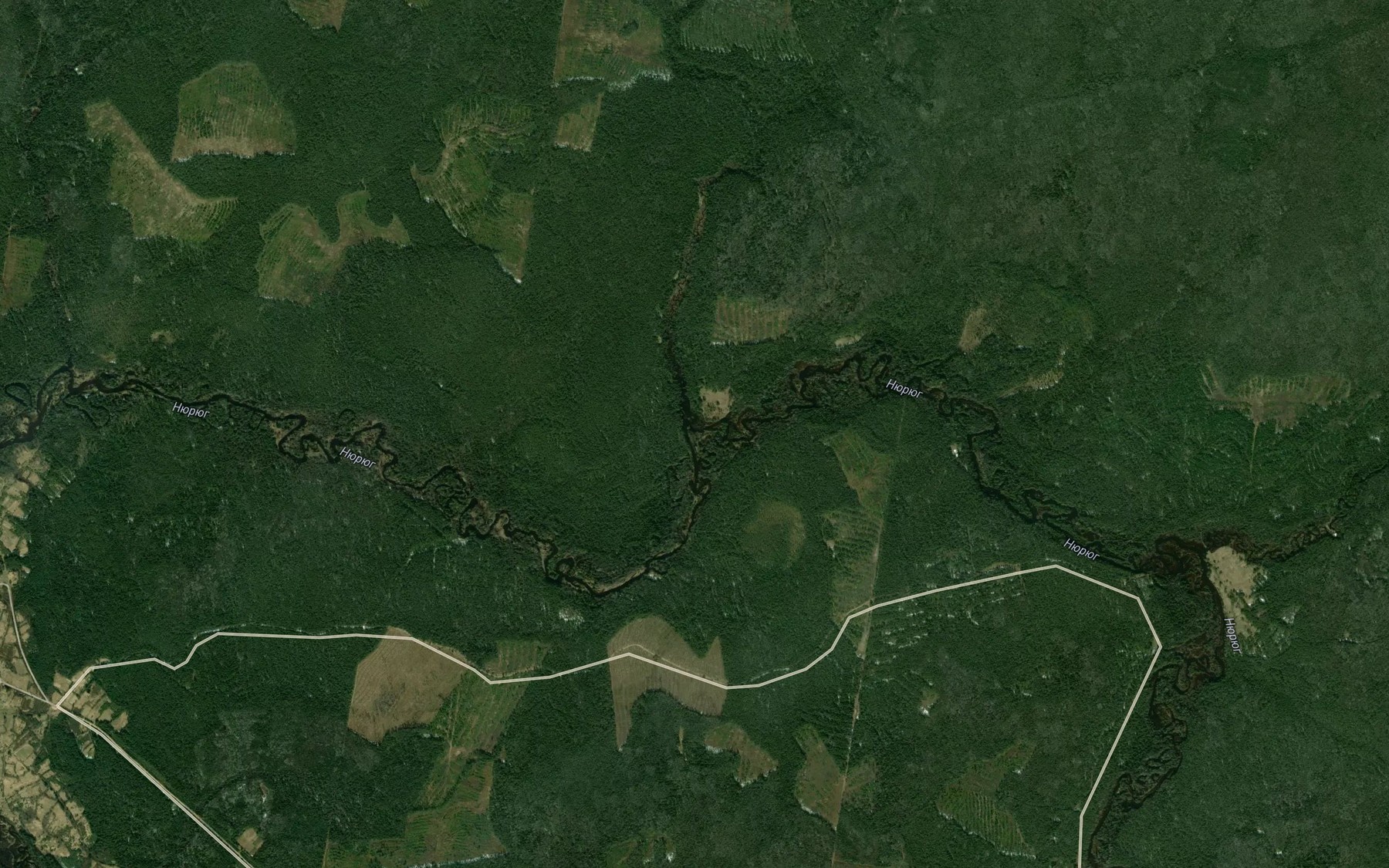 Satellite map of the Talitsa
