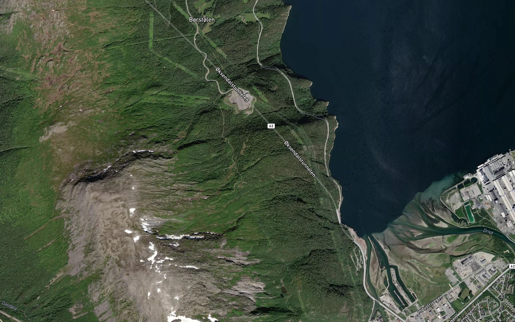 Satellite map of the Urdabukta