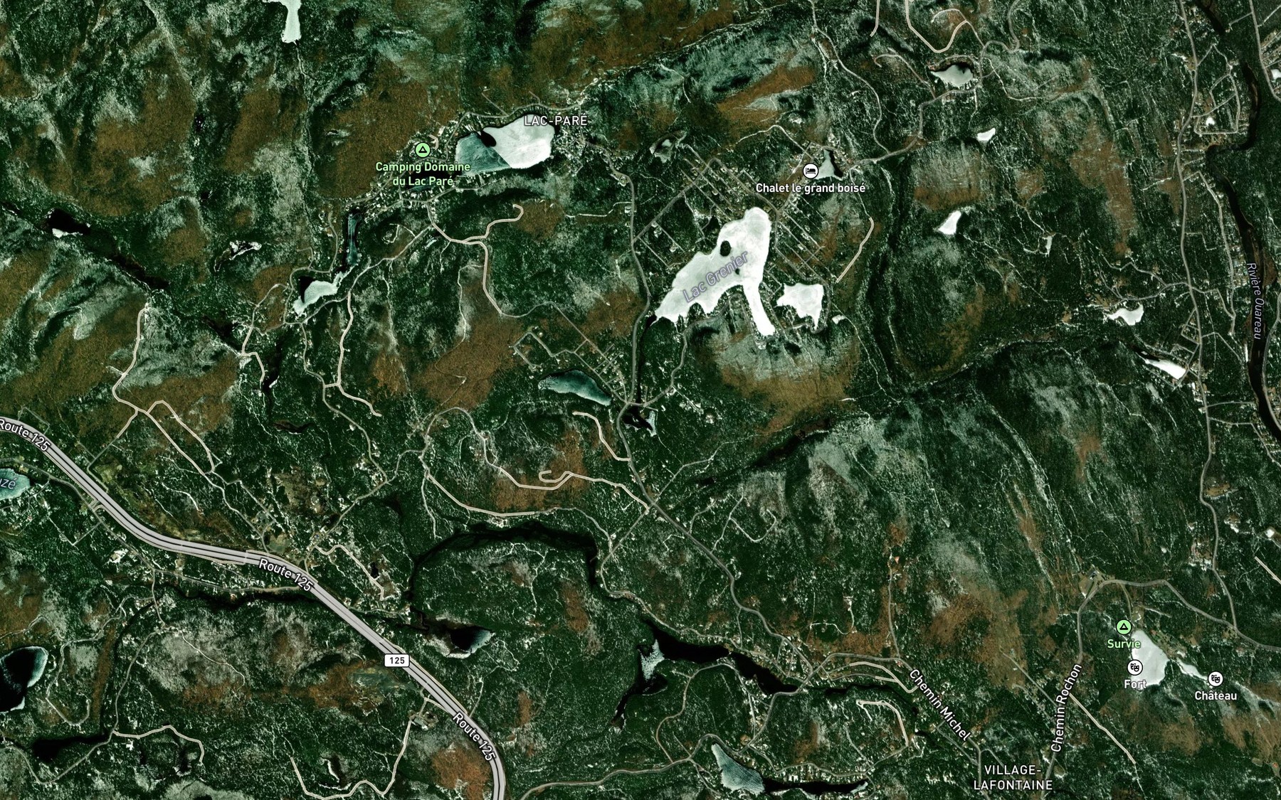 Satellite map of the Lac Hippocampe