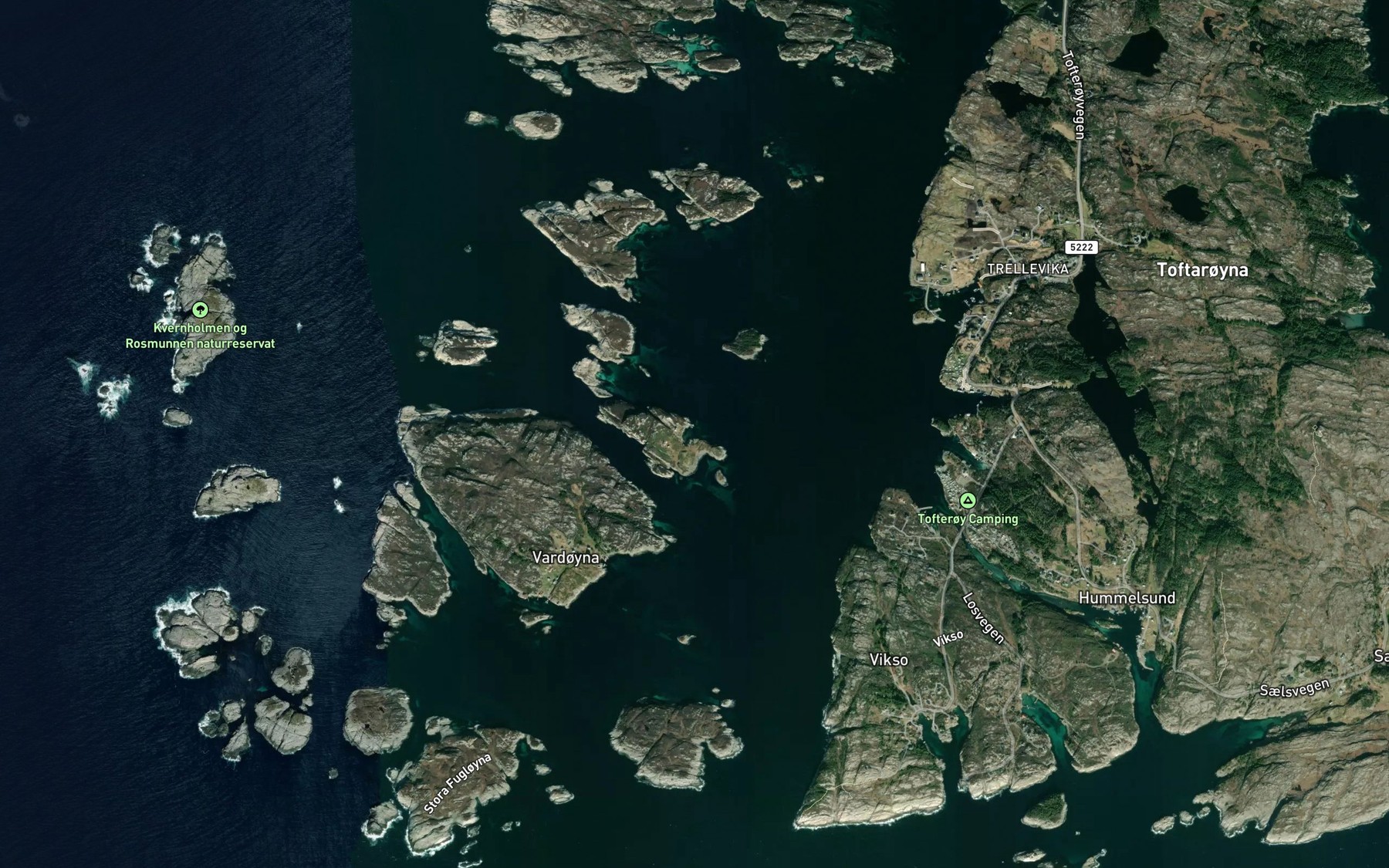 Satellite map of the Opsoyvika