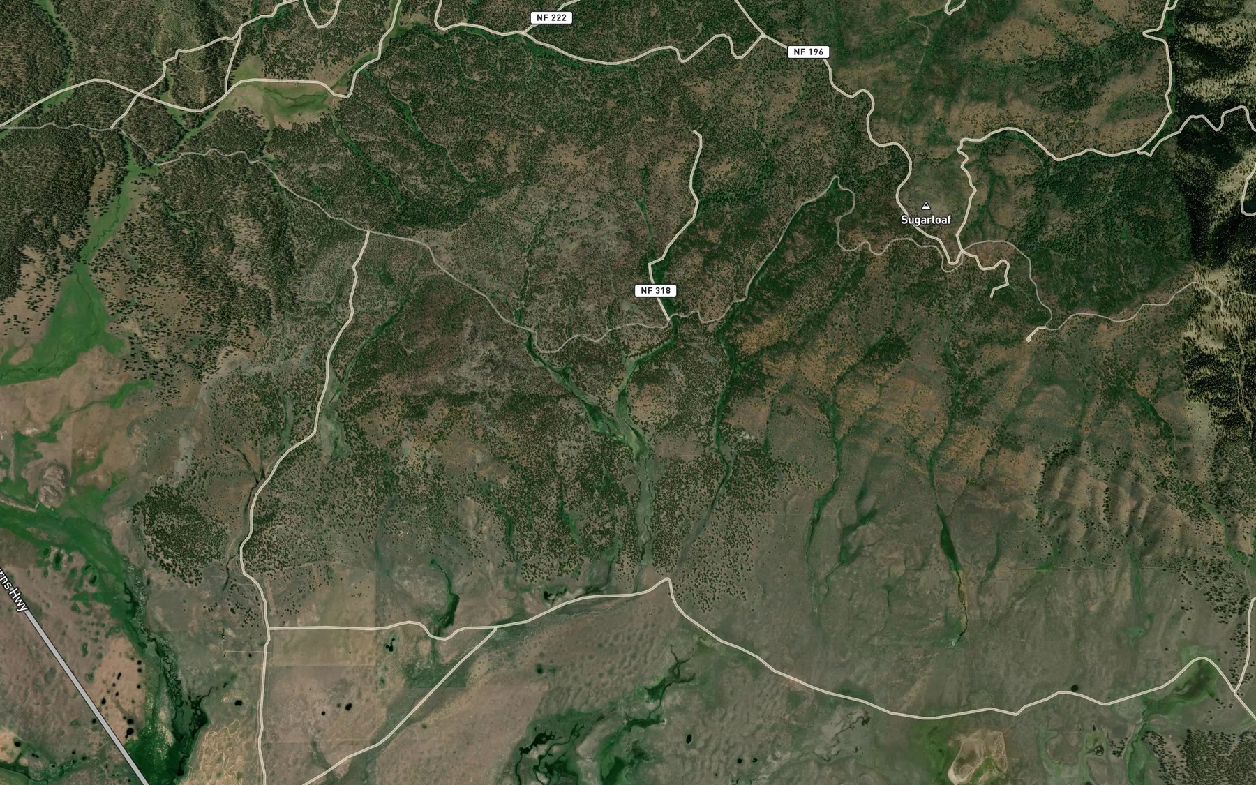 Satellite map of the H S Johnson Dam