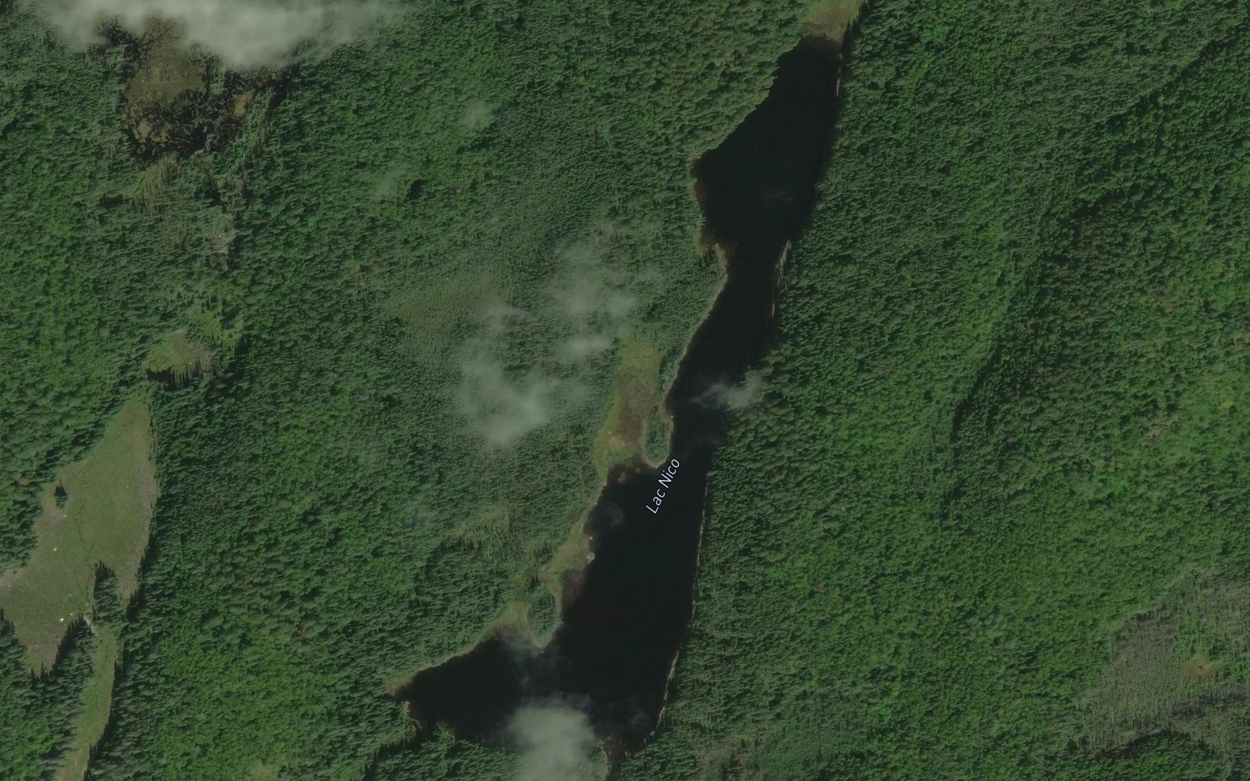 Satellite map of the Lac Nico