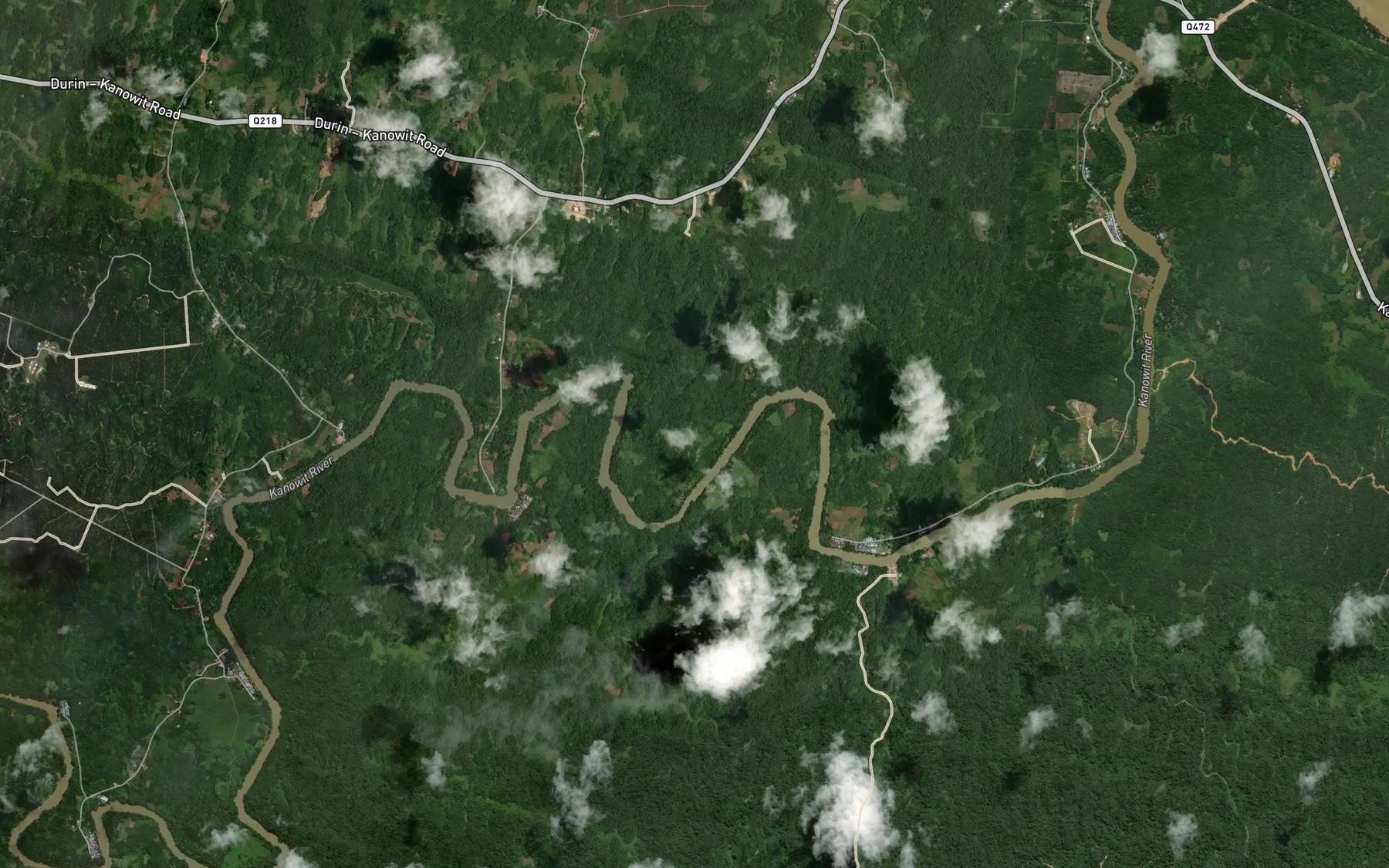 Satellite map of the Sungai Sebemban