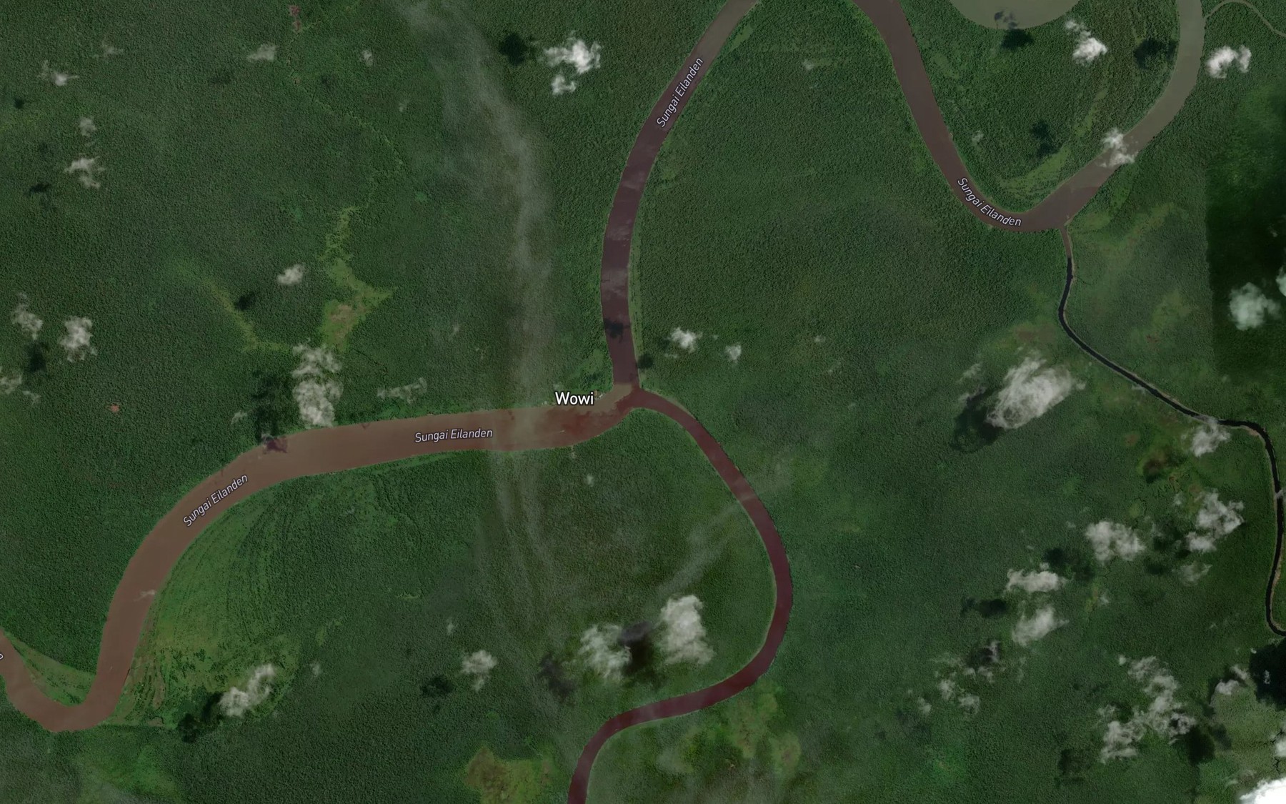 Satellite map of the Sungai Widemen