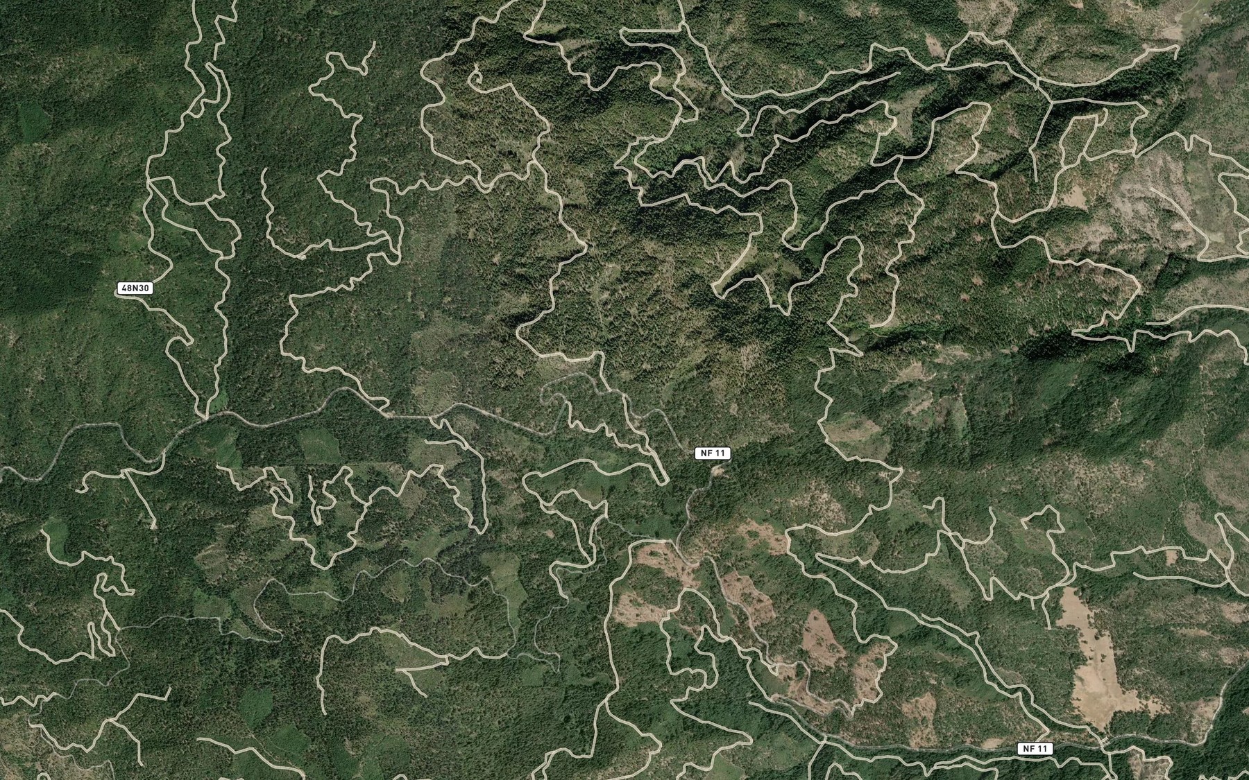 Satellite map of the Fountain of Youth Spring