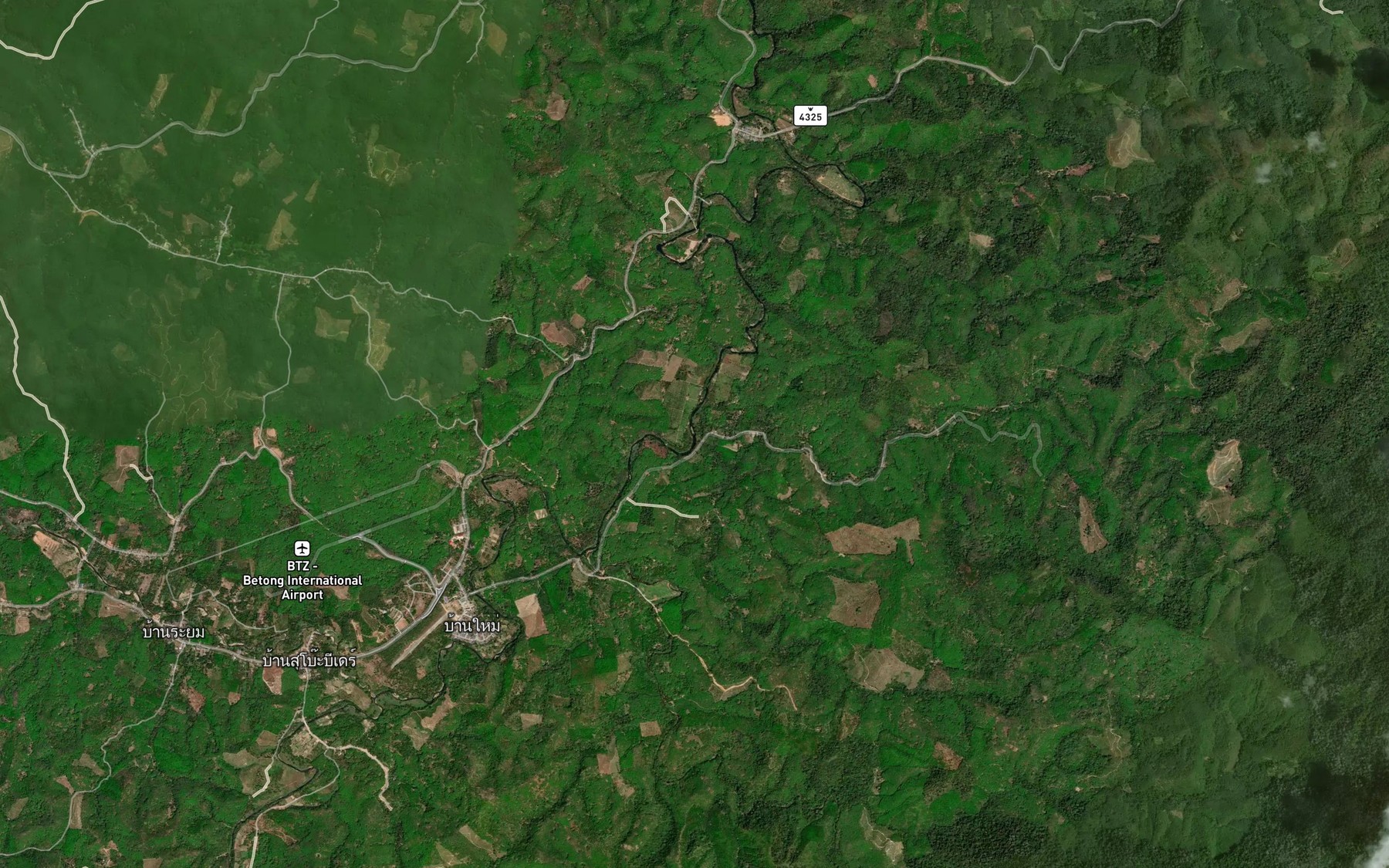Satellite map of the Khlong Phruan