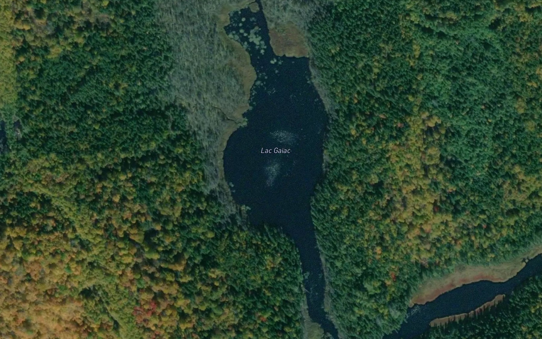 Satellite map of the Lac Gaiac