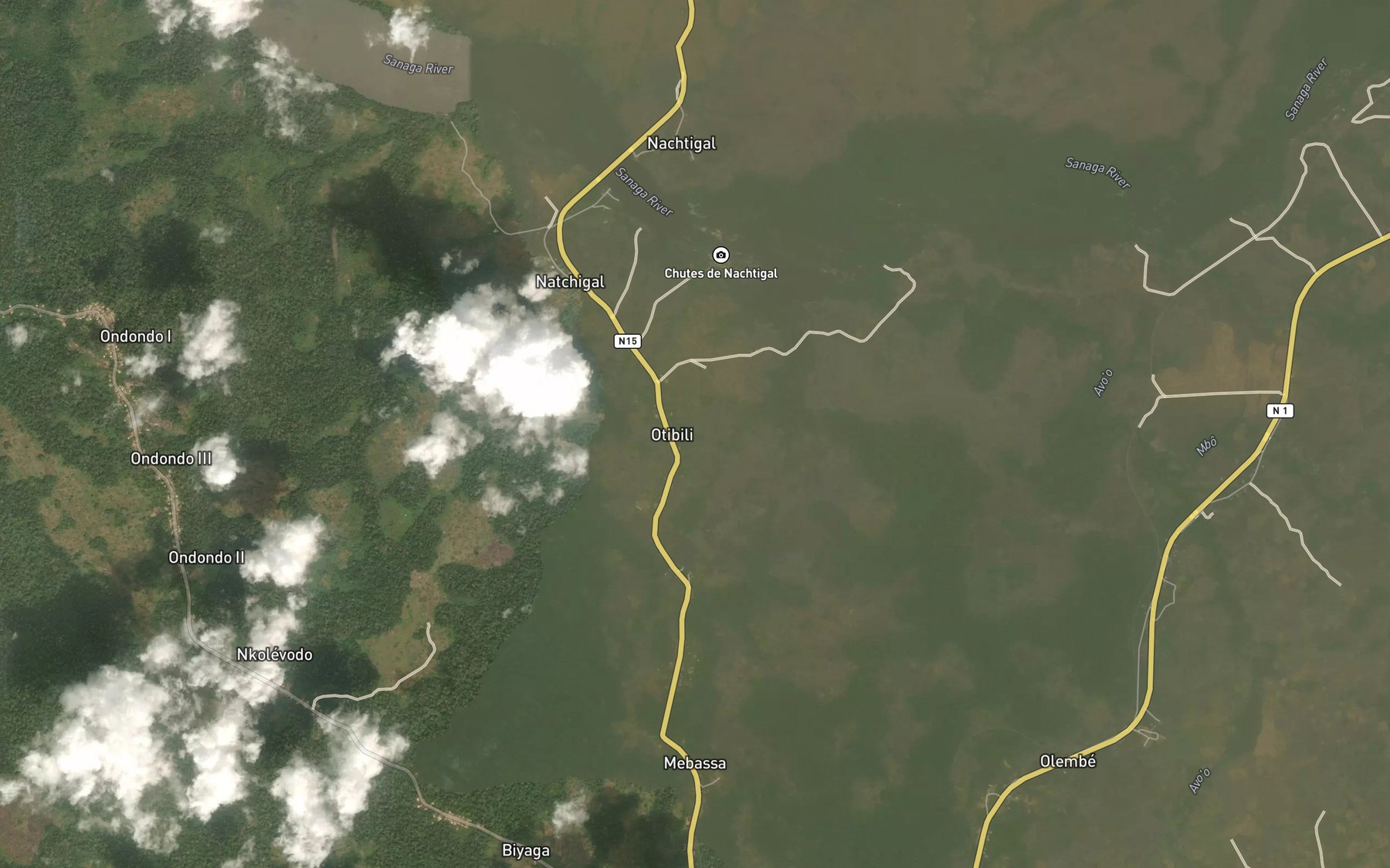 Satellite map of the Yanla