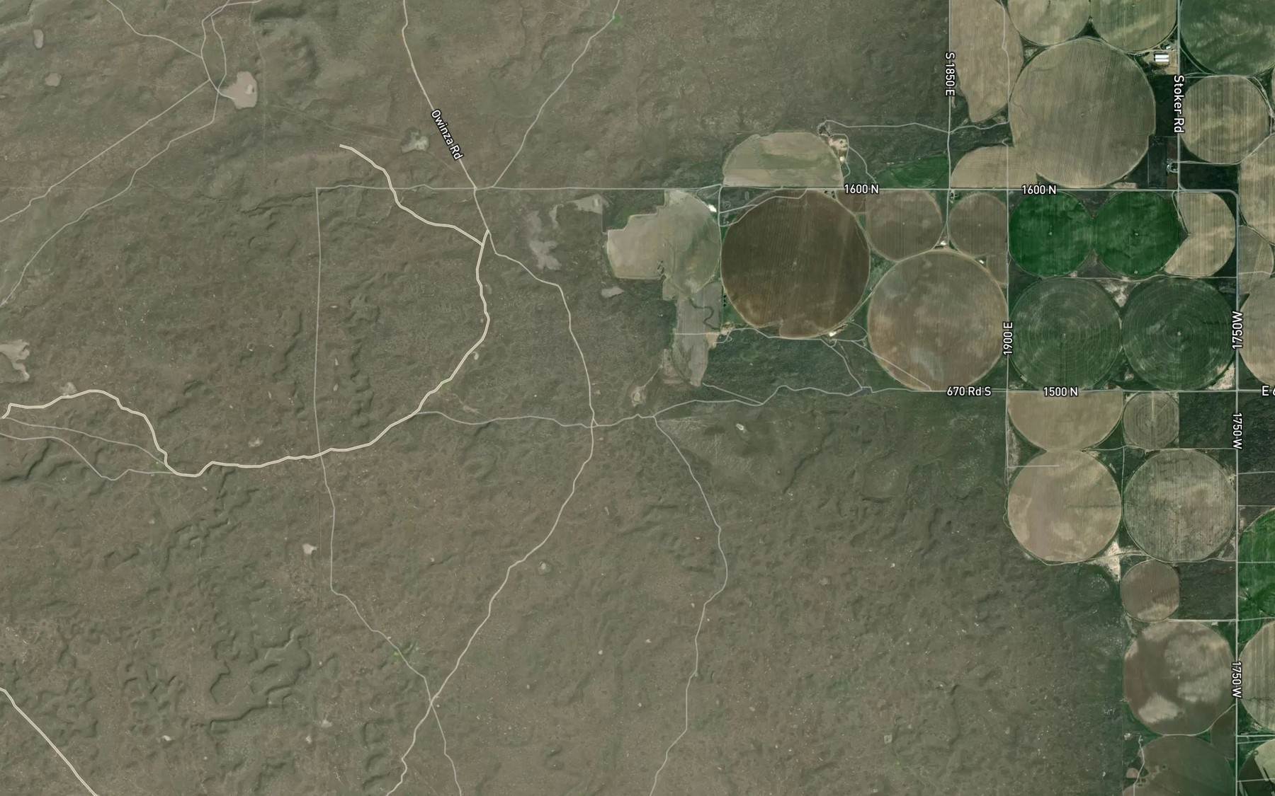 Satellite map of the Elden Reservoir