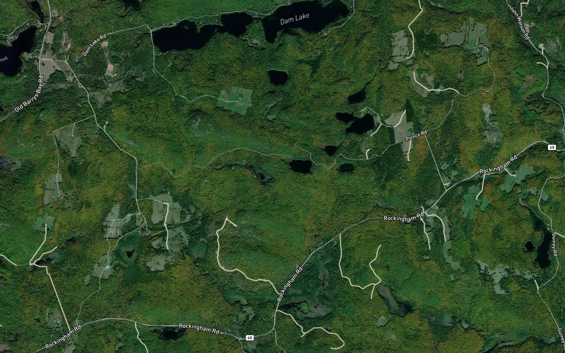 Satellite map of the The Sea Pond