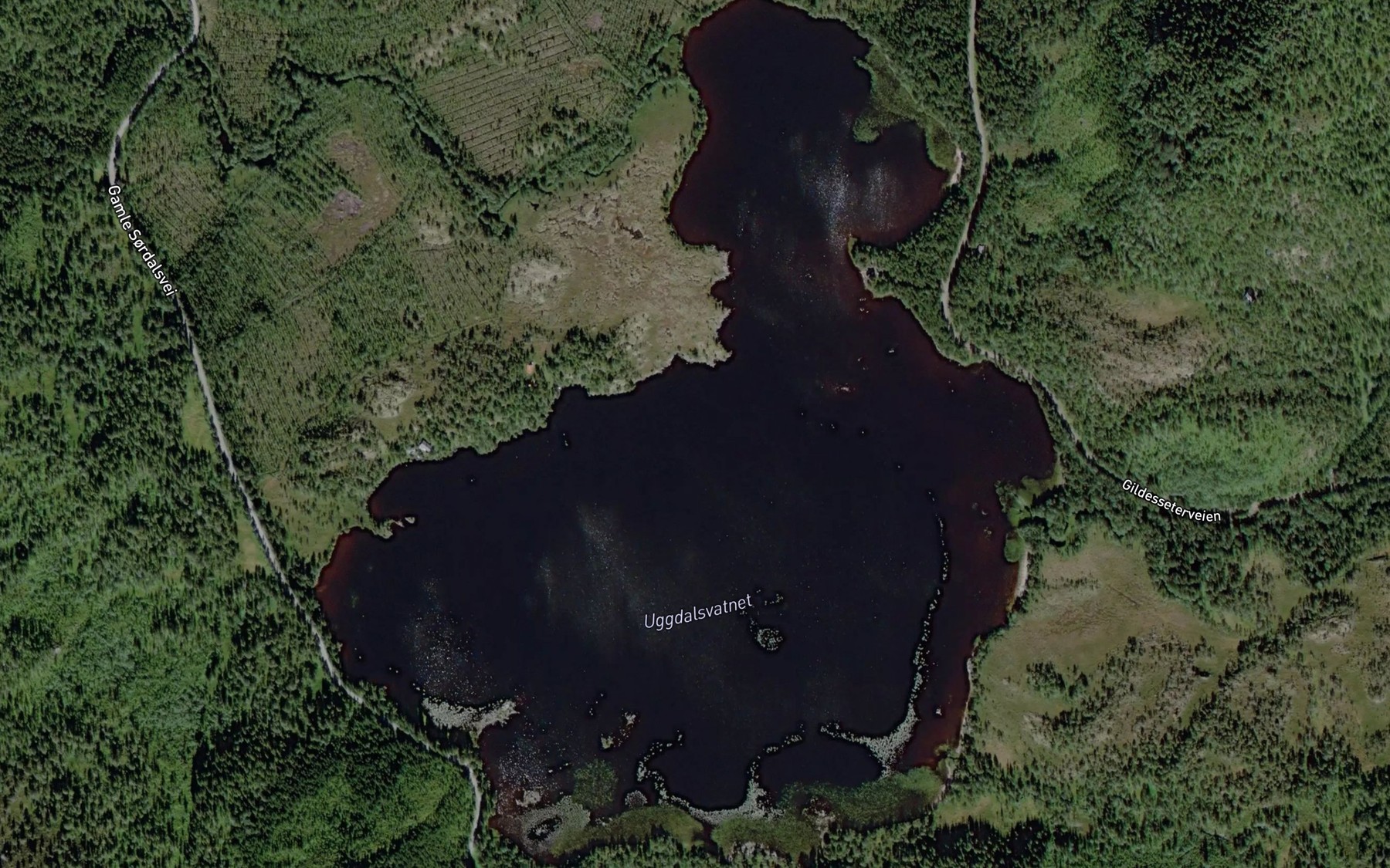 Satellite map of the Ugdalsvatnet