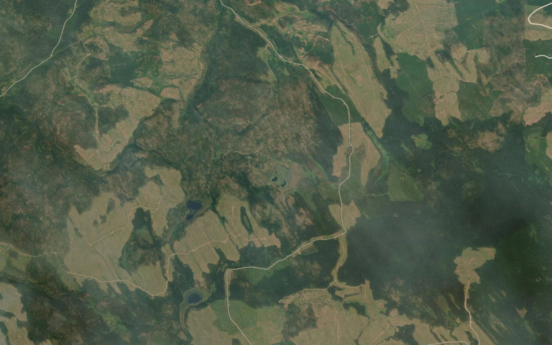 Satellite map of the Beaverhut Lake