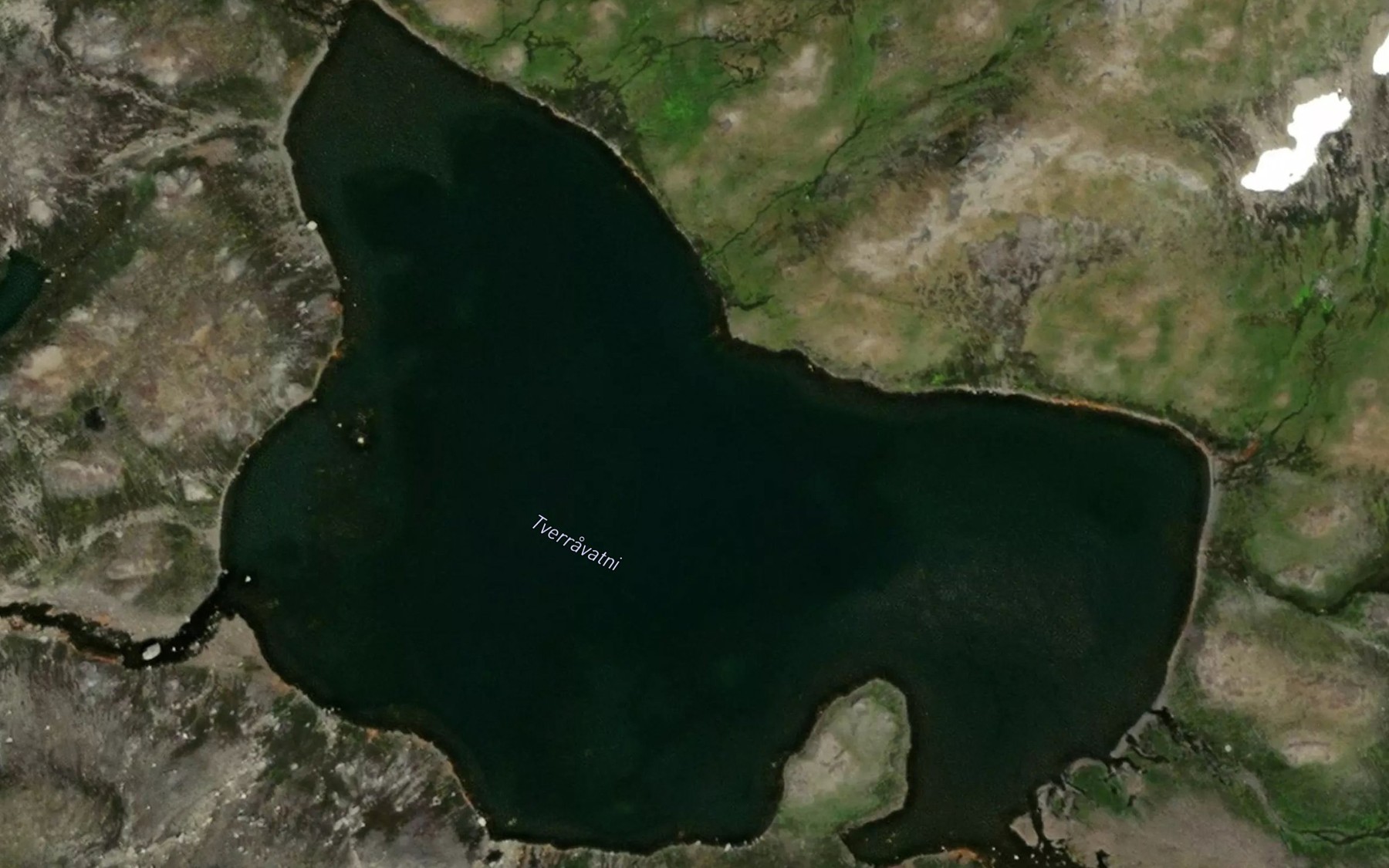 Satellite map of the Tverravatni