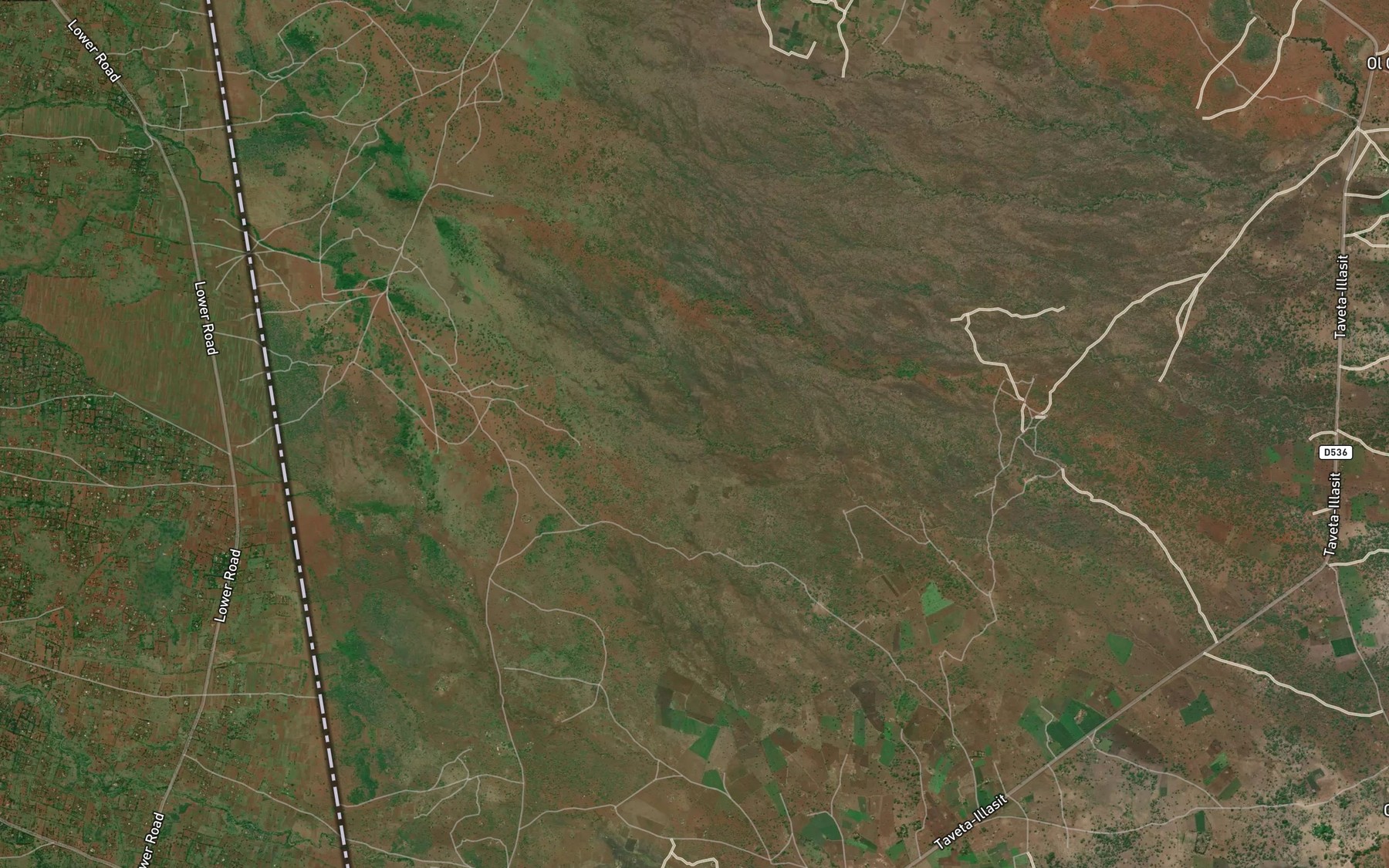 Satellite map of the Mangoro